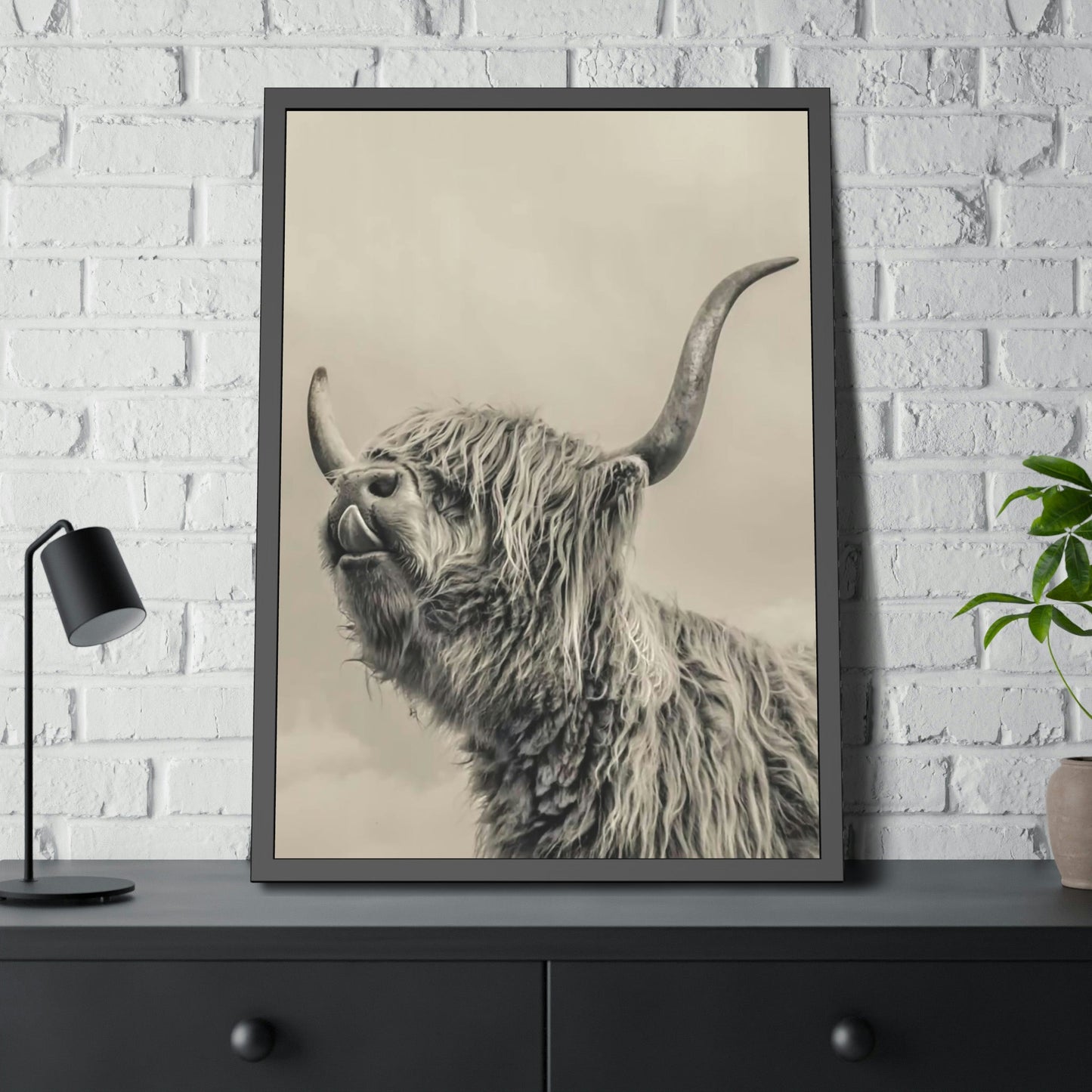 Highland Cow Canvas Wall Art | Wool Cattle | Art Canvas — Pixoram
