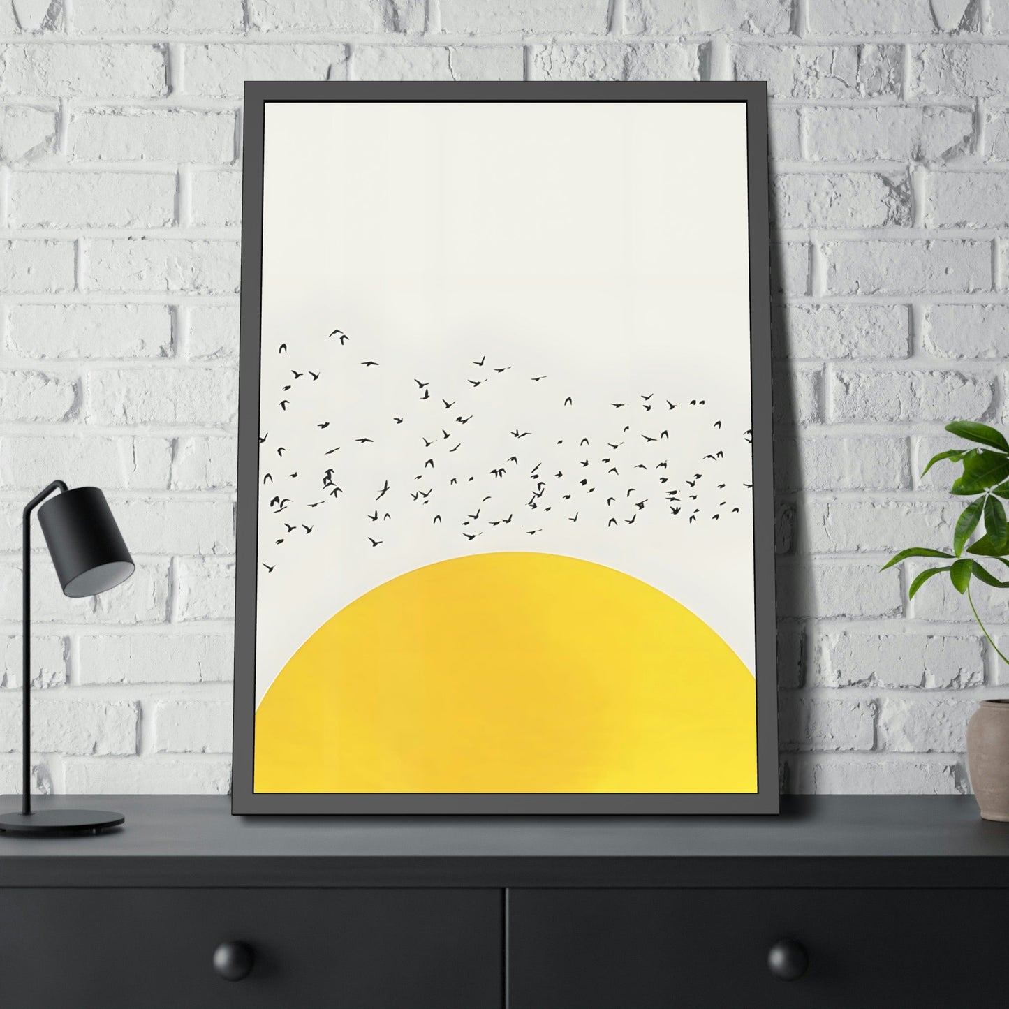 Yellow Symphony: An Elegant and Beautiful Canvas Art Print and Framed Poster of Yellow Color