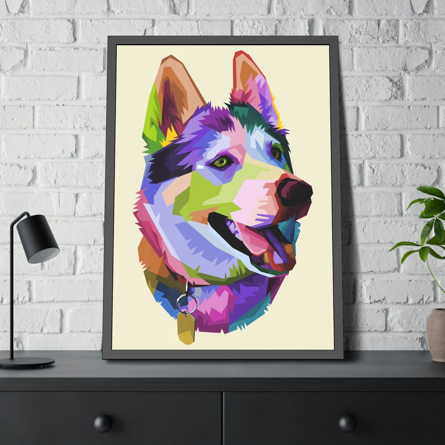 Loyal Companion: Natural Canvas & Poster Wall Art of a Devoted Dog