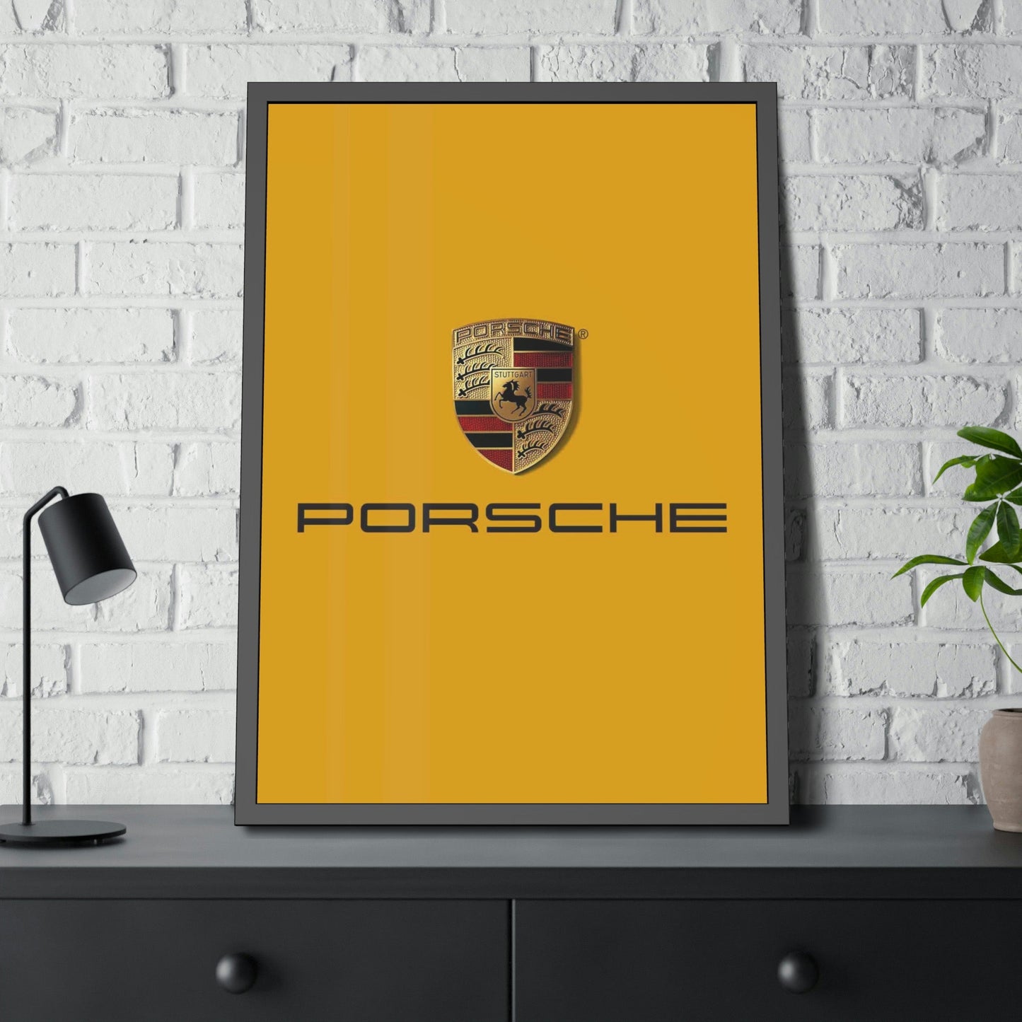The Iconic Porsche Logo: A Symbol of Prestige and Quality on Canvas & Poster