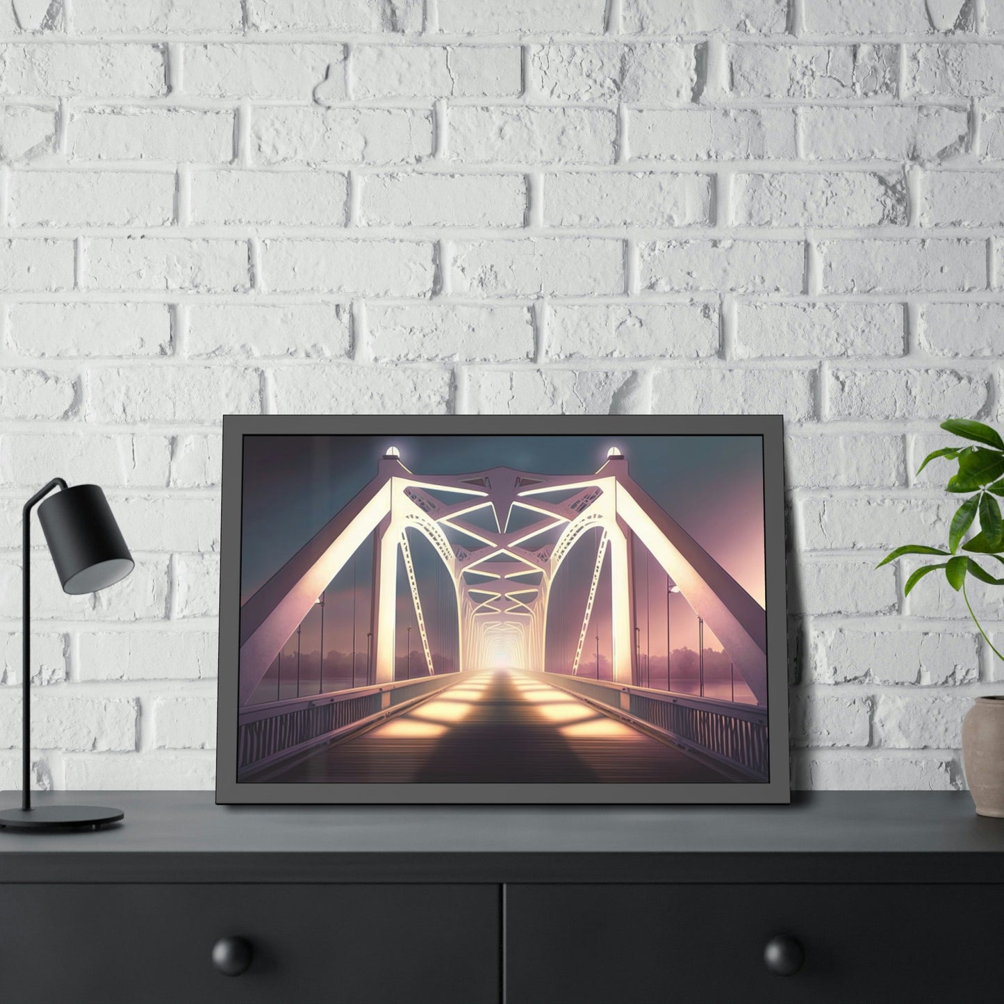 Bridge to Serenity: Beautiful Artwork of a Bridge on Canvas and Print