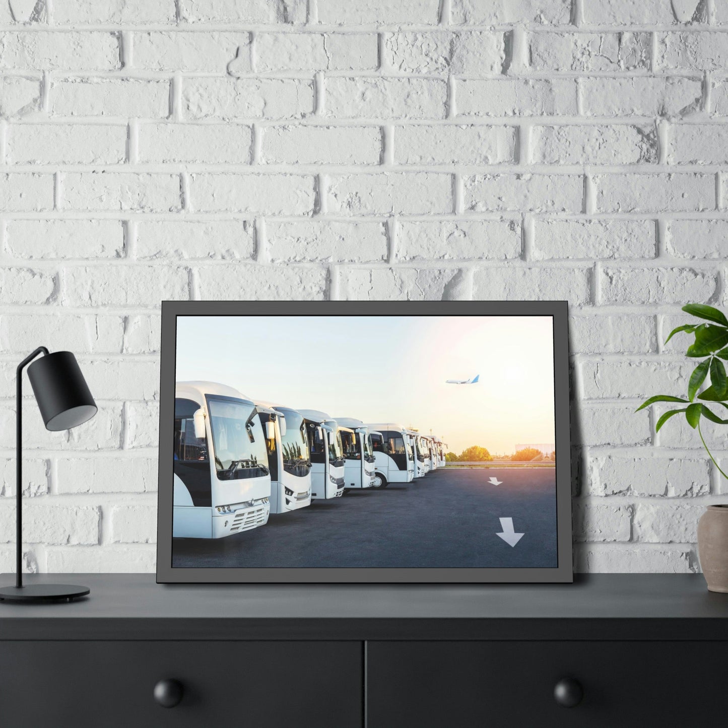 Endless Adventure: Bus Framed Canvas for Travel Enthusiasts