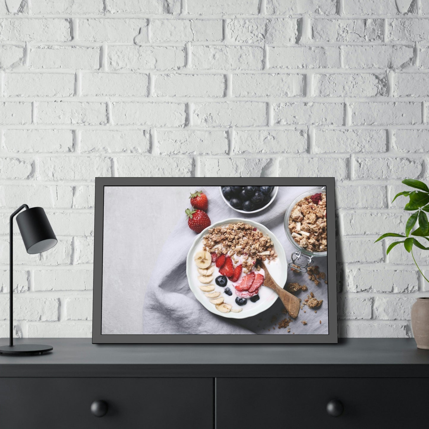 Delicious Morning: Canvas Print of a Sumptuous Breakfast Spread