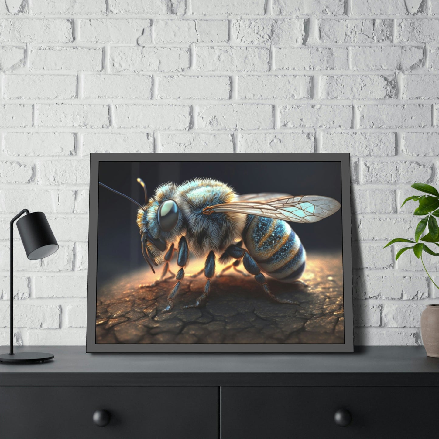 Nature's Tiny Miracle: A Poster & Canvas Print of a Bee
