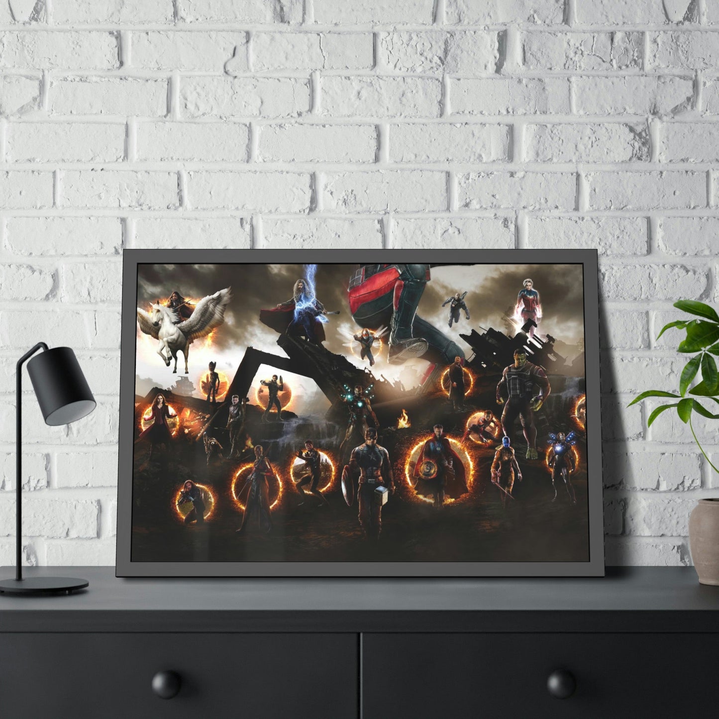 Heroes Assemble: Natural Canvas Wall Art Featuring the Best of Marvel Comics