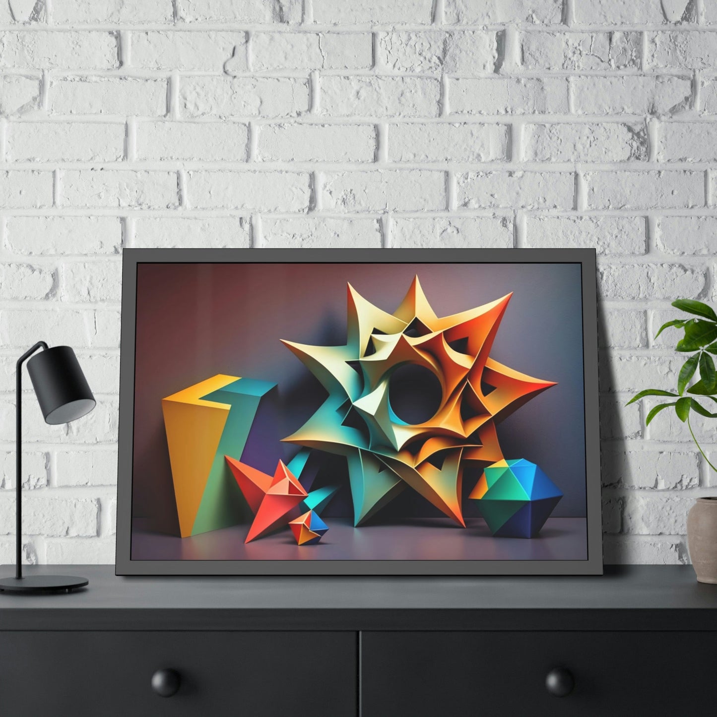 Geometric Dreams on Canvas: Modern Art in Vibrant Colors