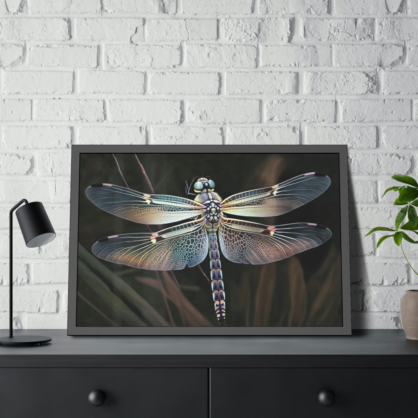 Dragonfly Delight: A Natural Canvas Print of Beautiful Insects