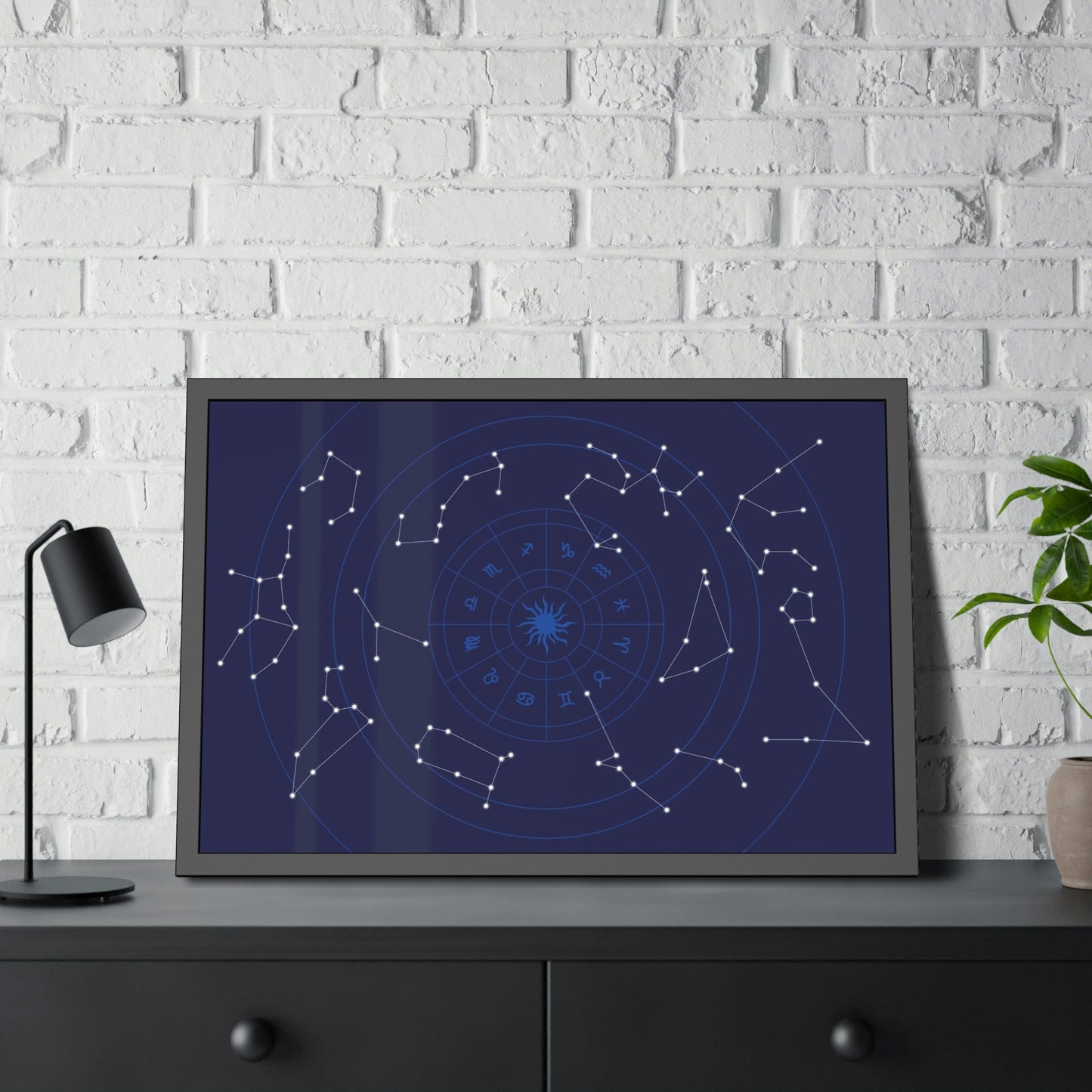 Starry Night Sky: A Natural Canvas Print of the Constellations