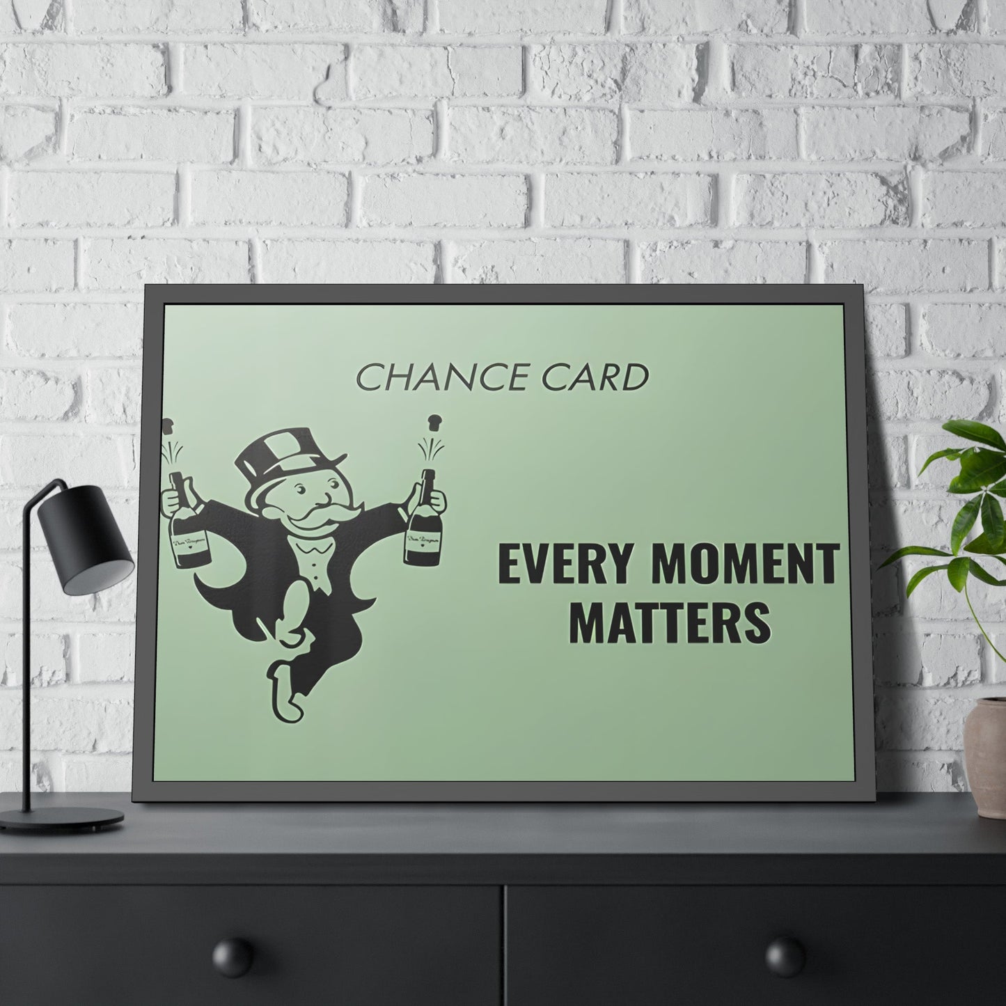 Monopoly's Motivation Revealed: Artistic Print on Framed Canvas