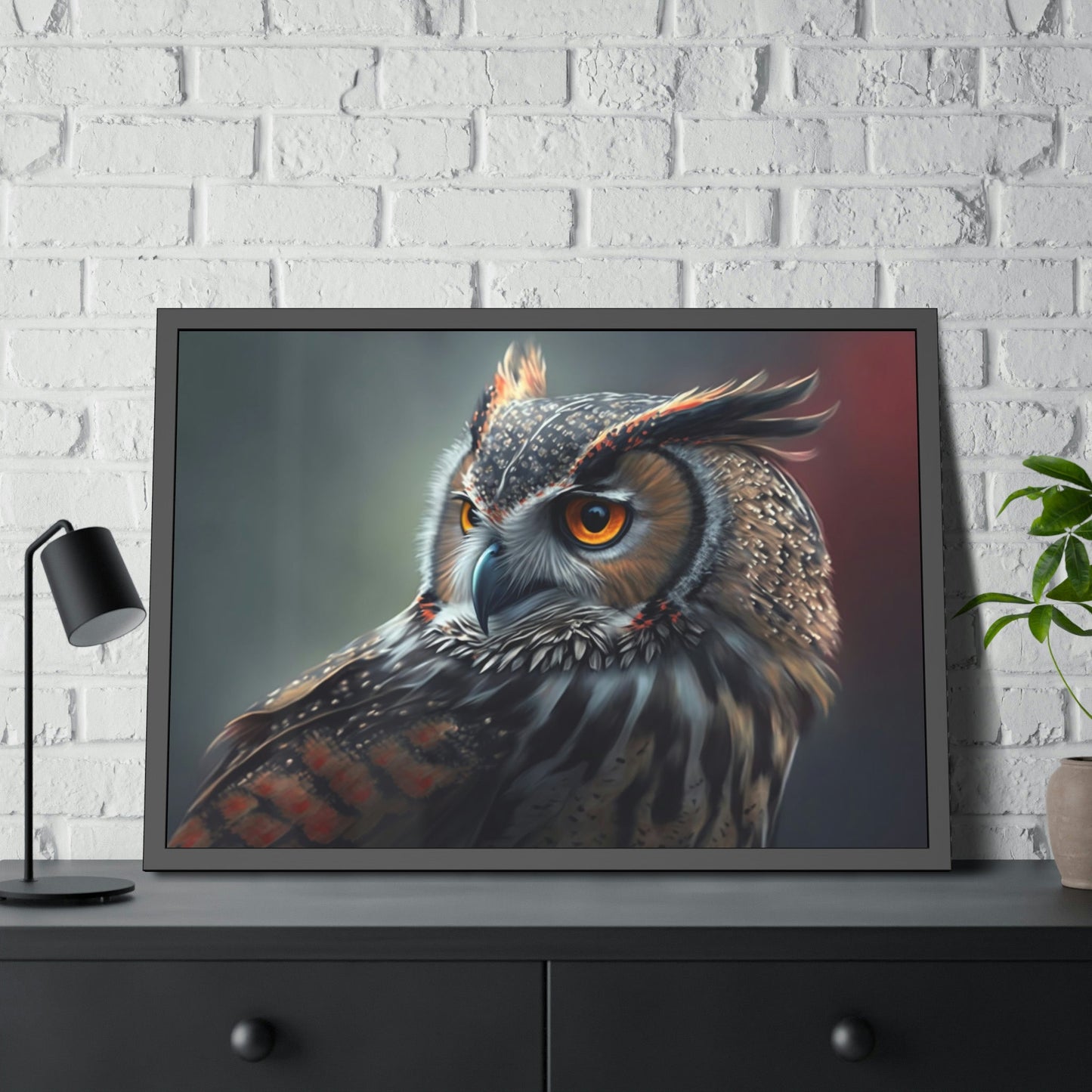 Nocturnal Wonders: A Painting of Owl