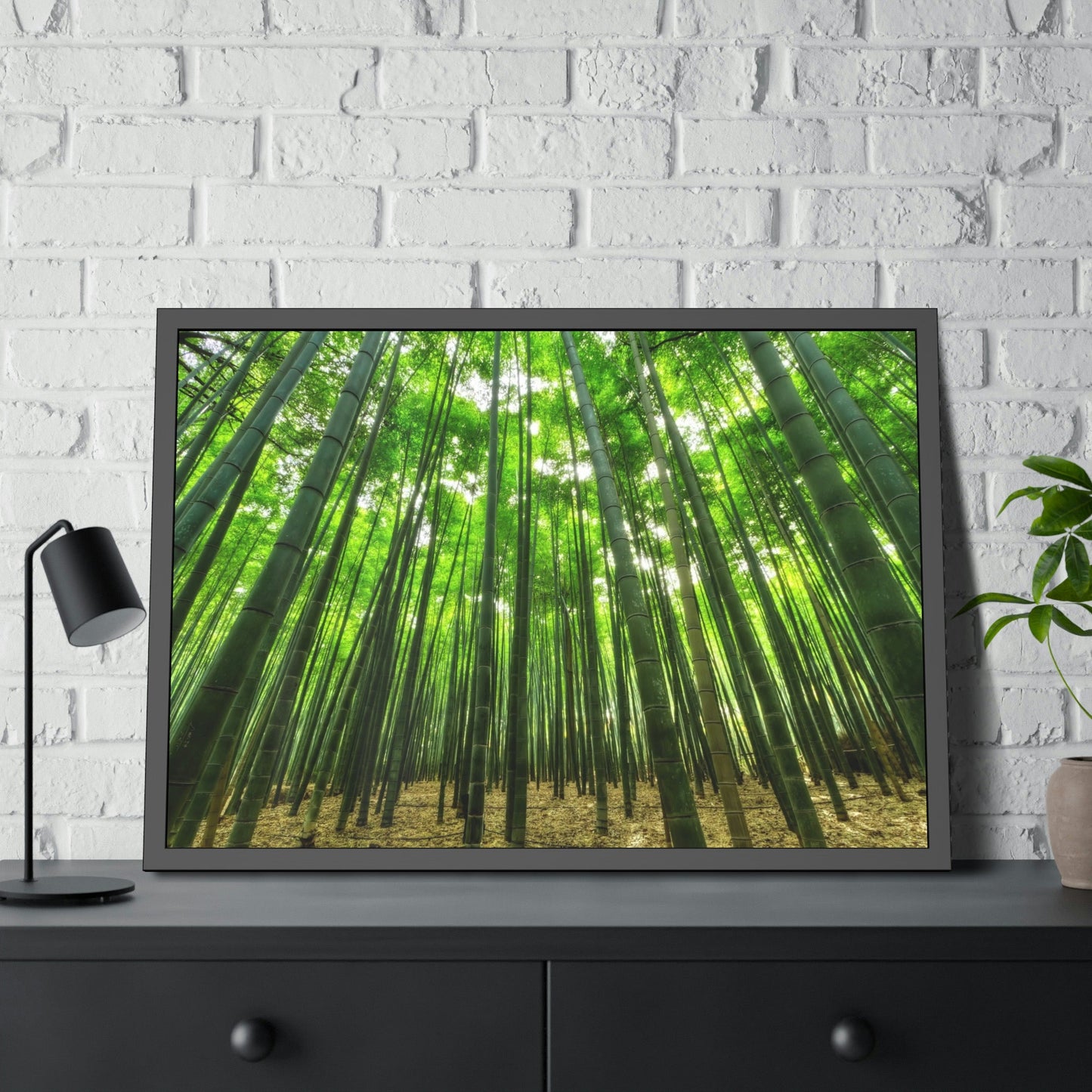 Enchanted Forest: Framed Canvas Wall Art of Trees