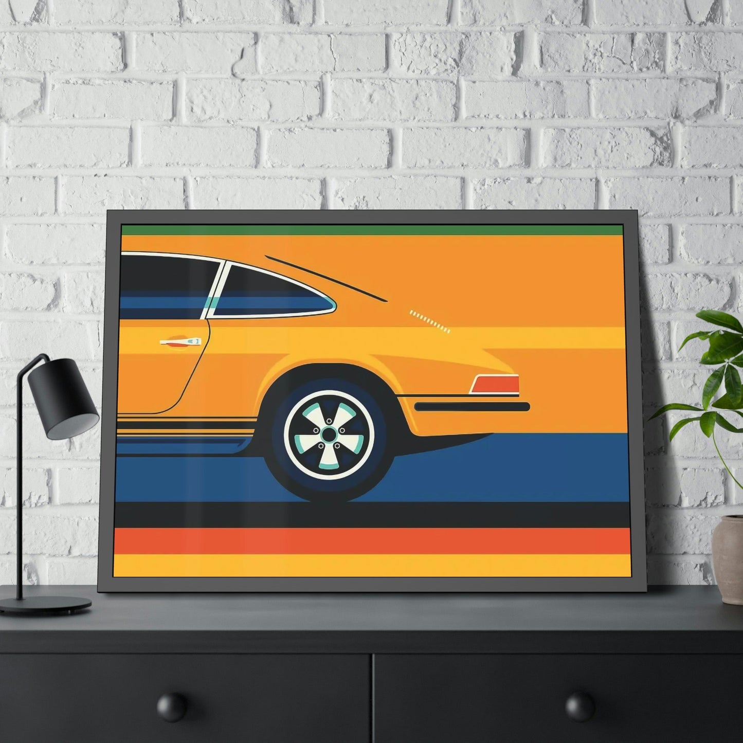 Porsche Canvas Print: Fine Art Poster for Luxury Car Lovers