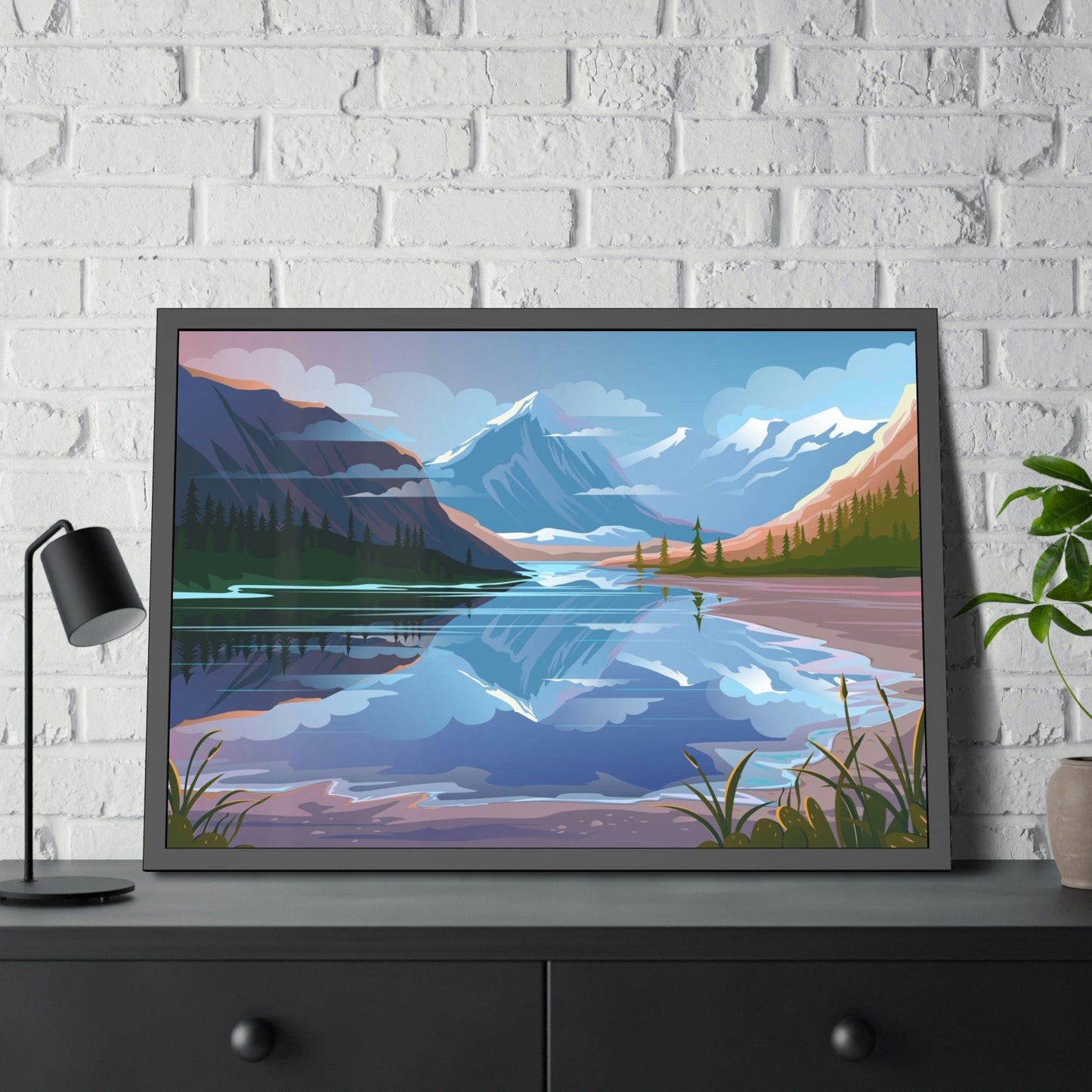 Reflections of Serenity: Natural Canvas Wall Art of Tranquil Lakes and Rivers