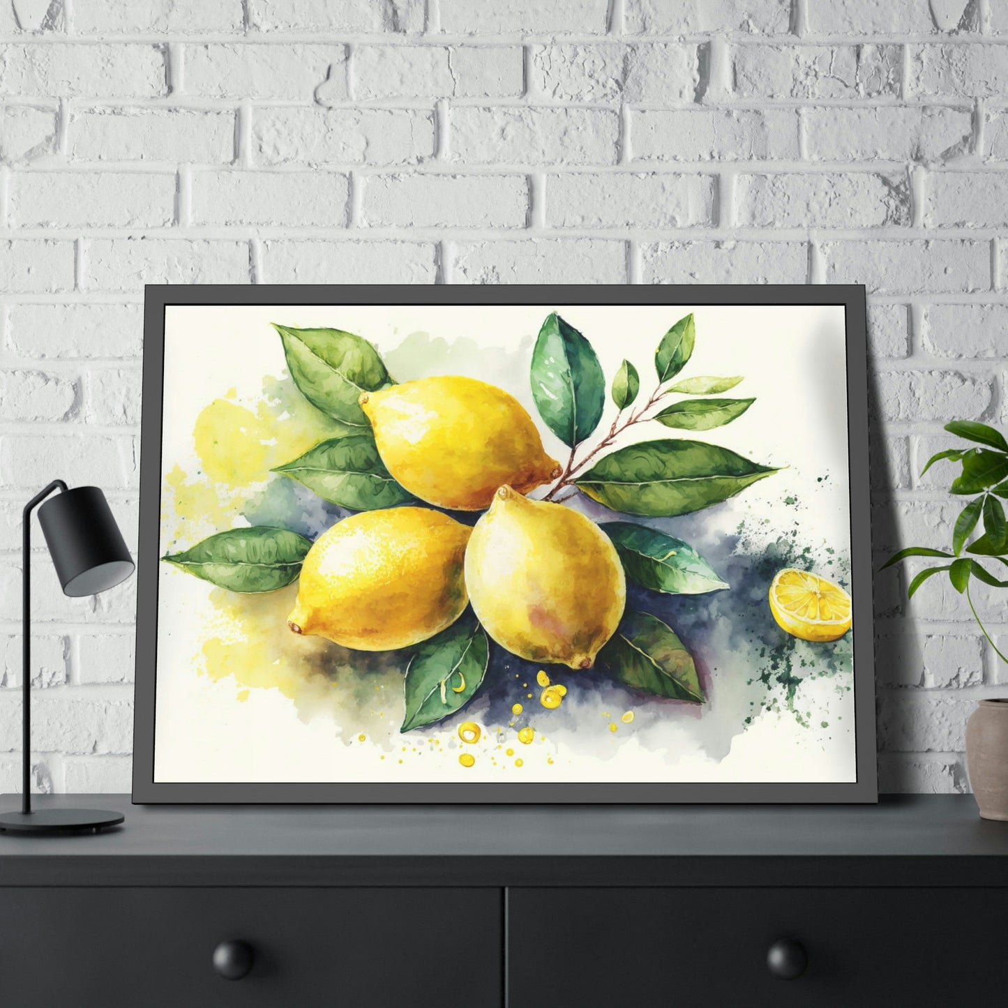 Yellow Zest: Refreshing and Invigorating Canvas Art Prints and Framed Posters Featuring Yellow Lemons