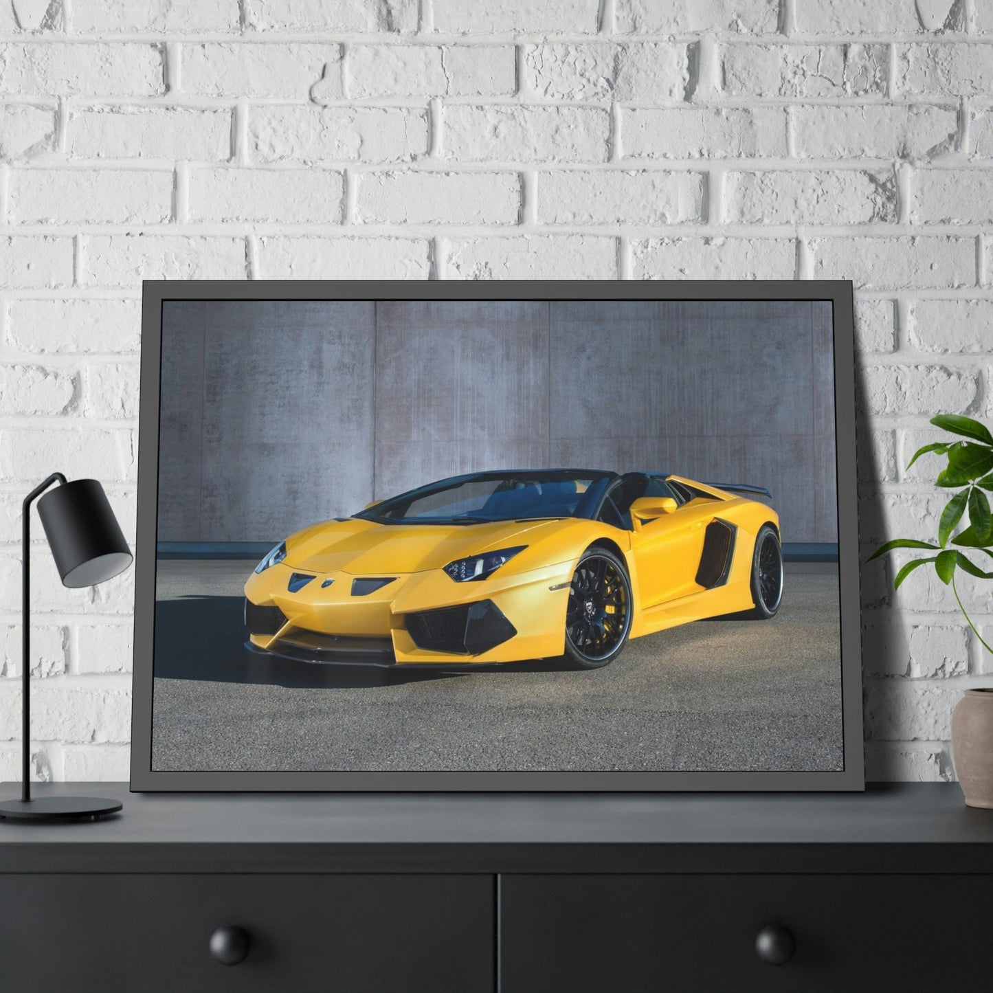 The Majesty of Lamborghini: Striking Print on Natural Canvas & Poster