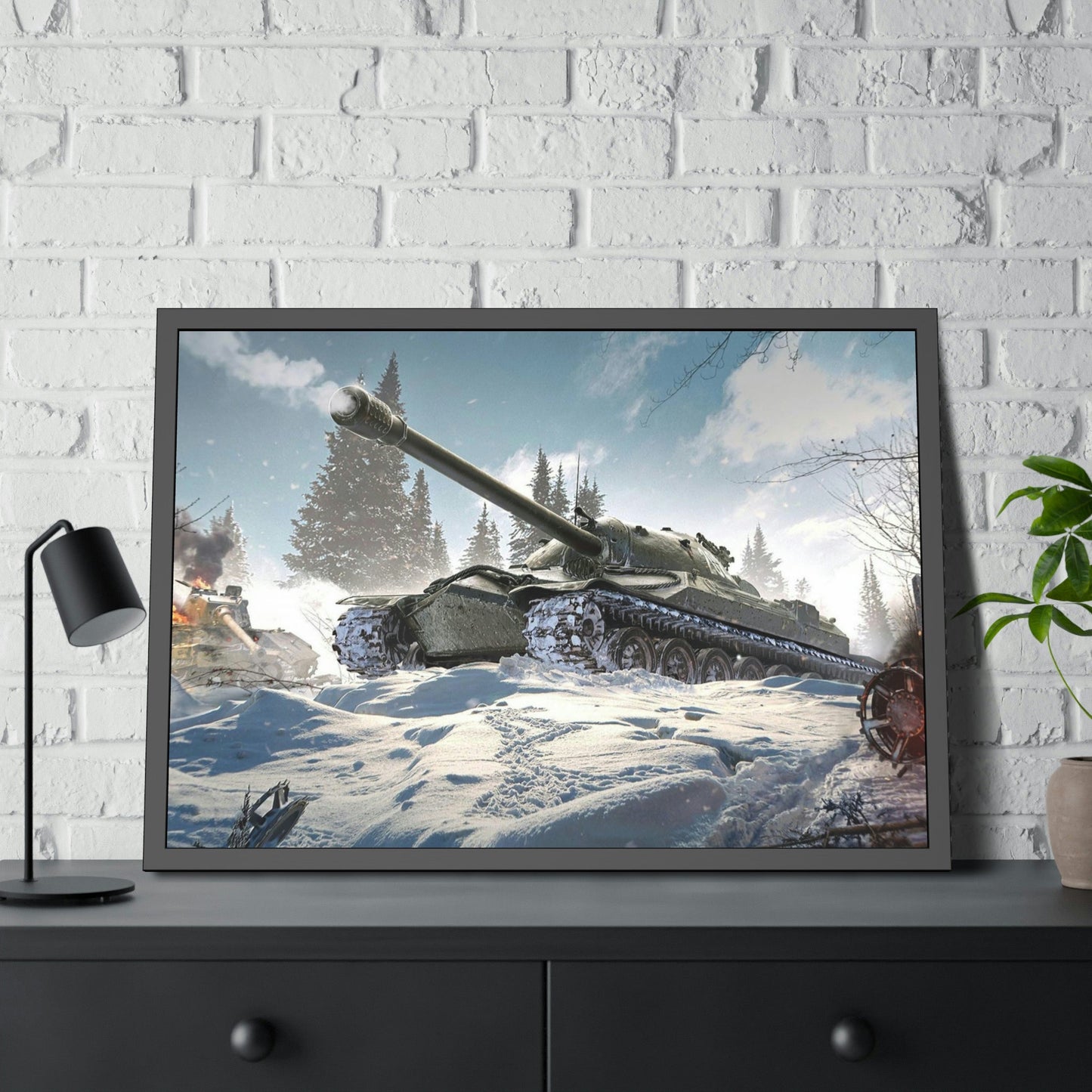 Steel Titans Clash: Epic World of Tanks Canvas & Poster Wall Art