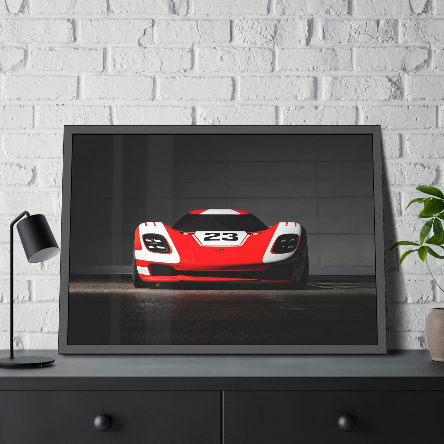 Speed and Beauty: Natural Canvas and Framed Prints of Porsche Sports Cars