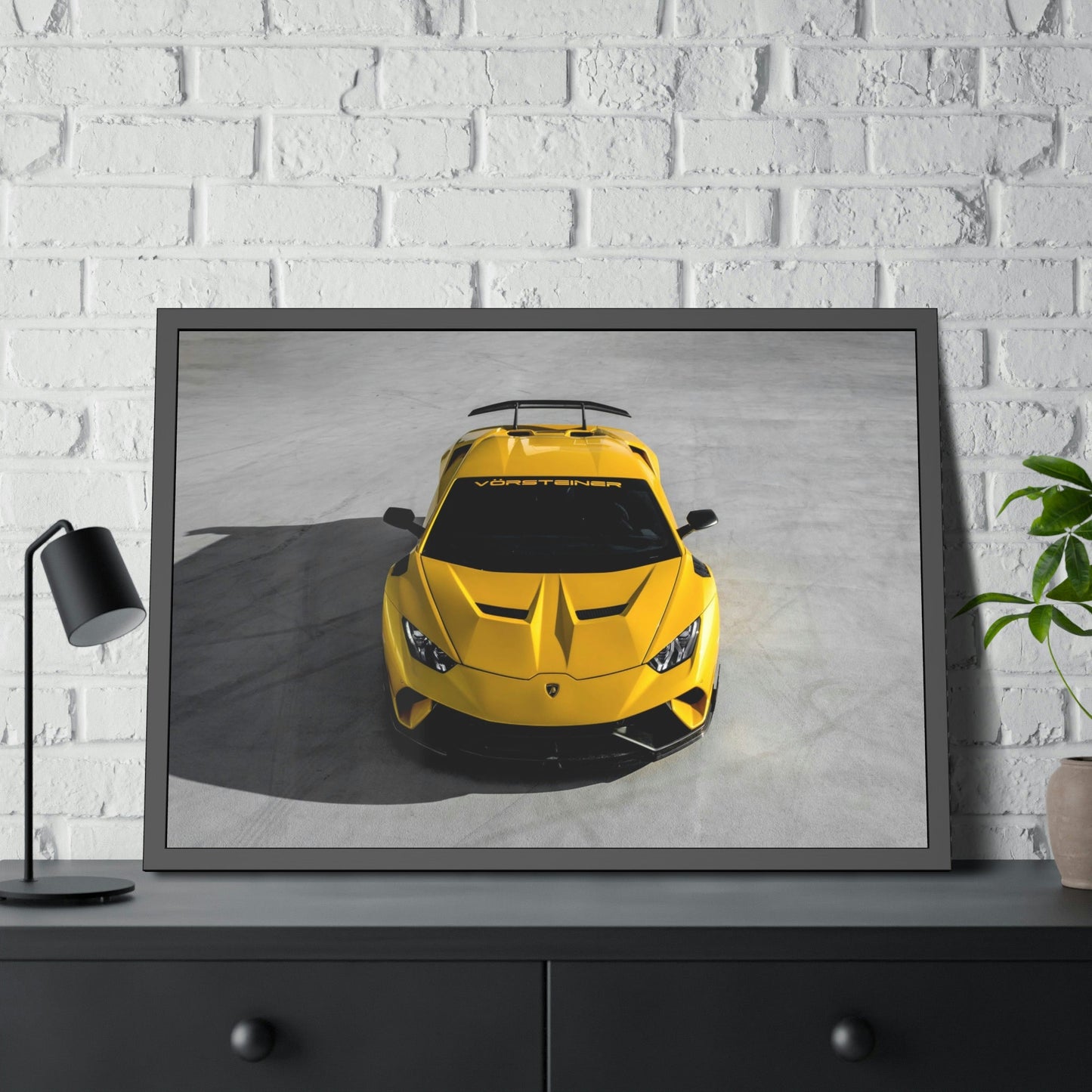 Italian Masterpiece on Canvas & Poster: Striking Print of Lamborghini