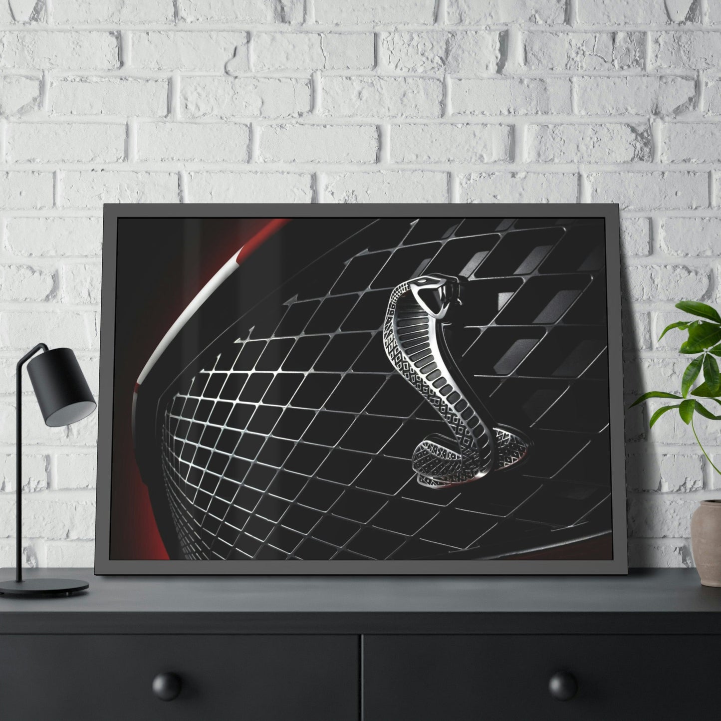 Sleek and Powerful: Mustang Sports Car Art on Canvas for Modern Interiors