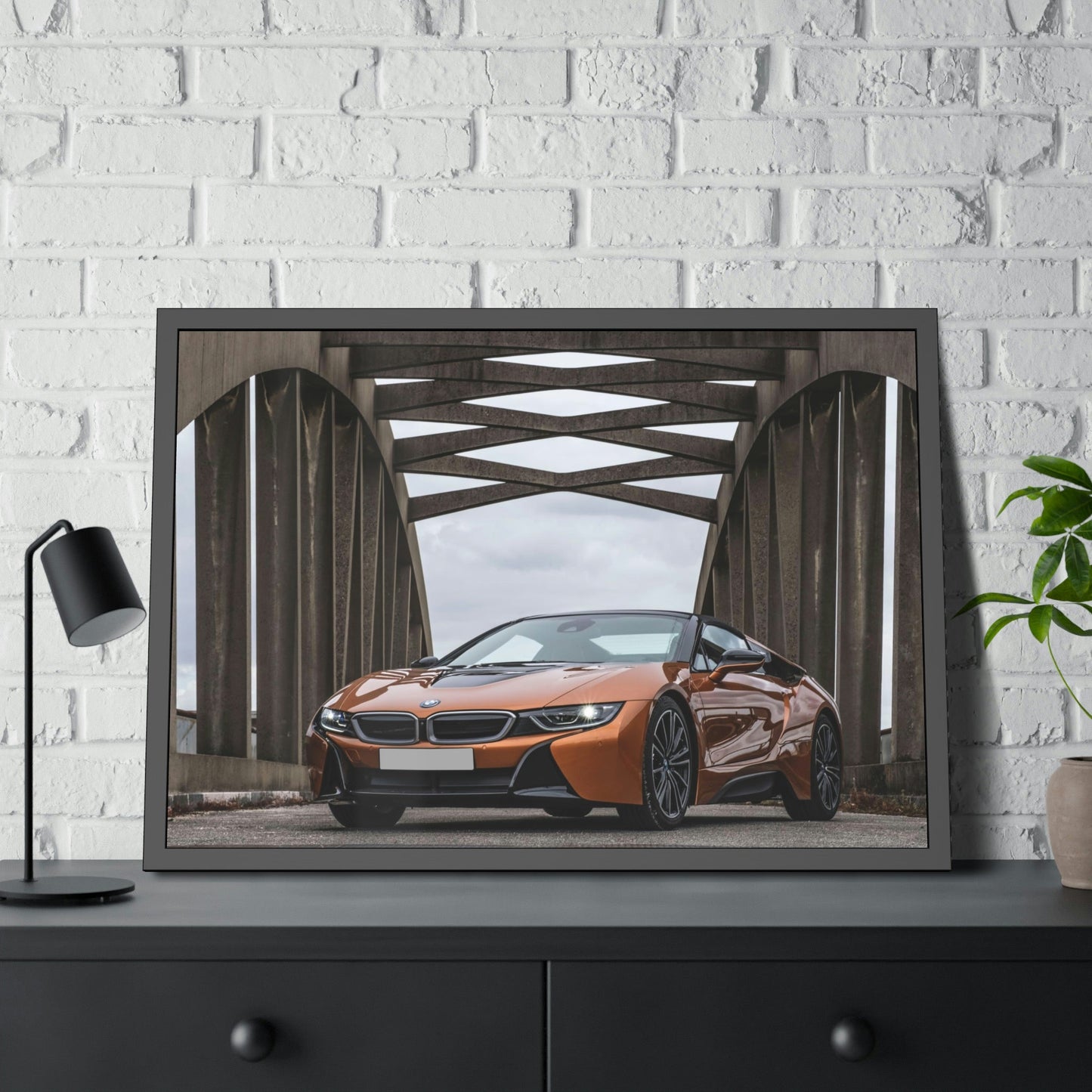 BMW's Precision and Style: Captivating Art Print on Natural Canvas & Poster
