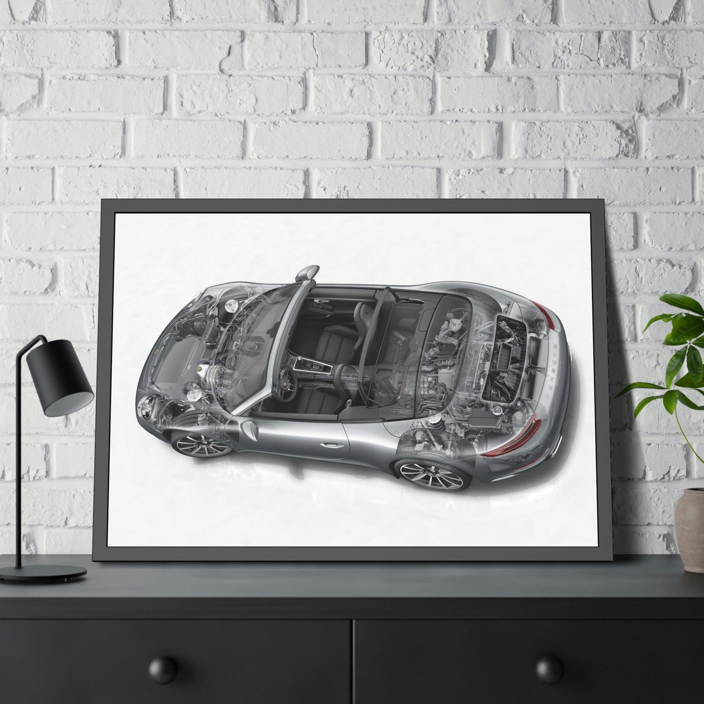 Porsche's Roaring Legacy: A Canvas Print Capturing the Iconic Sports Car