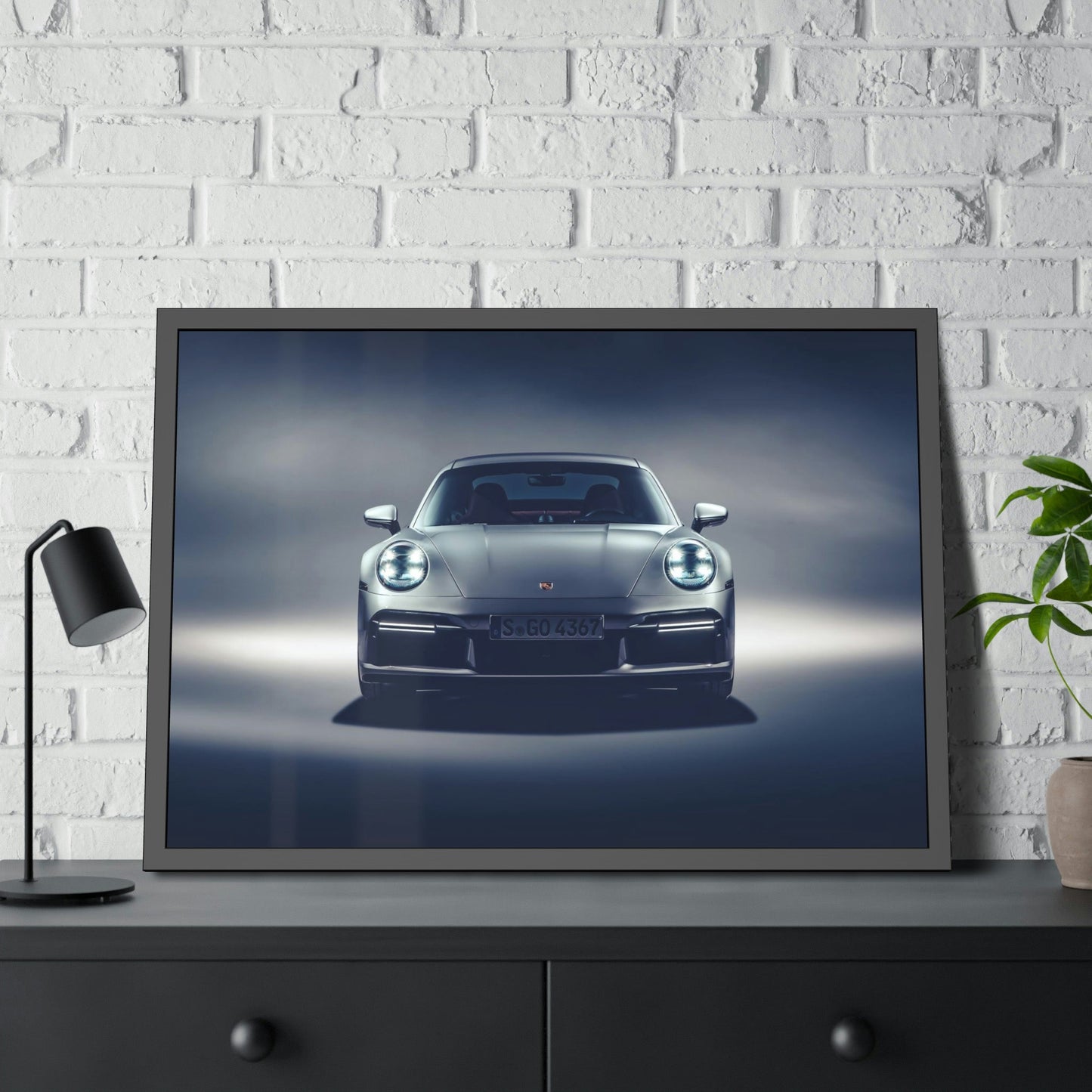 Porsche Passion: Artistic Framed Canvas & Poster for Car Enthusiasts
