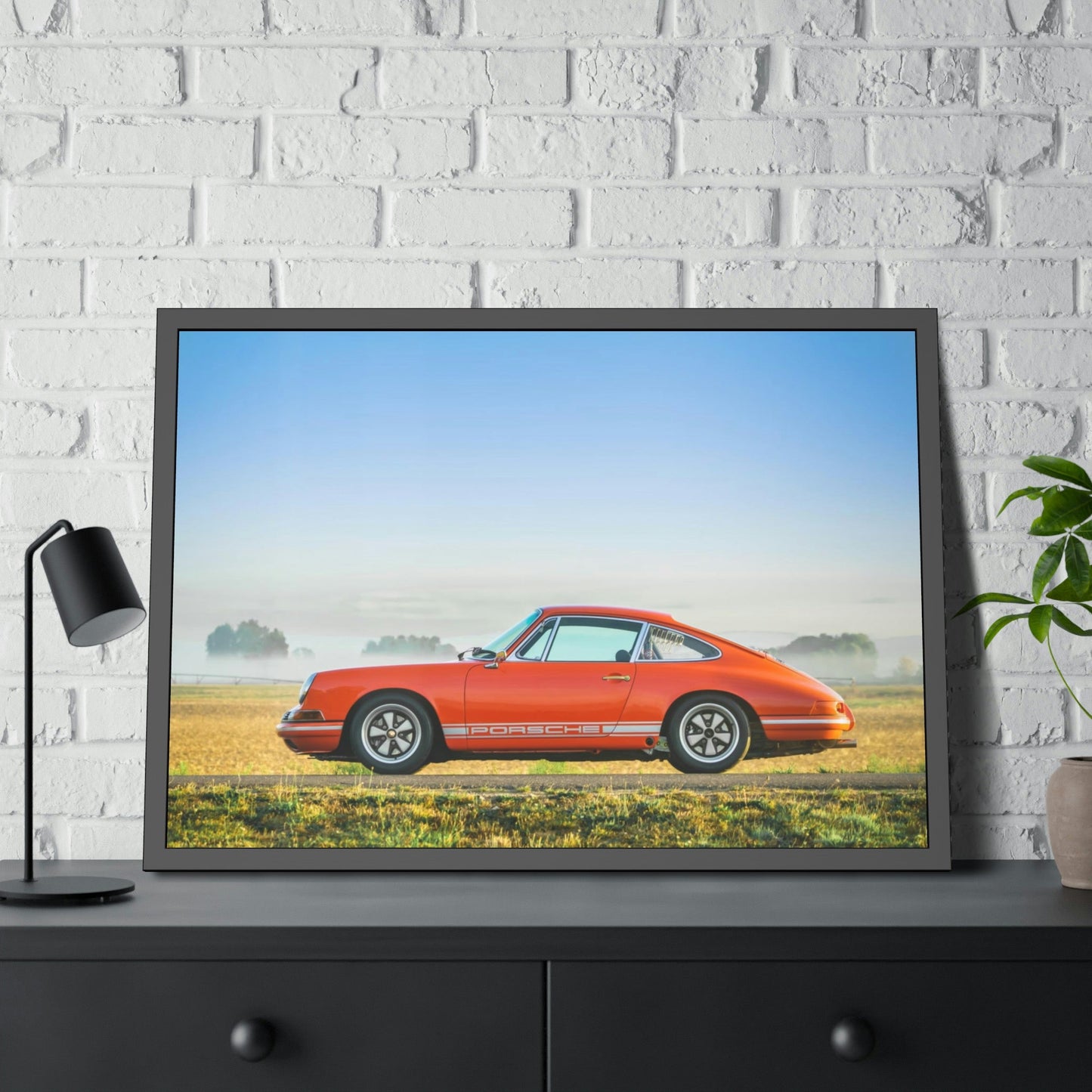 Porsche's Timeless Beauty: Wall Art Print on Canvas & Poster