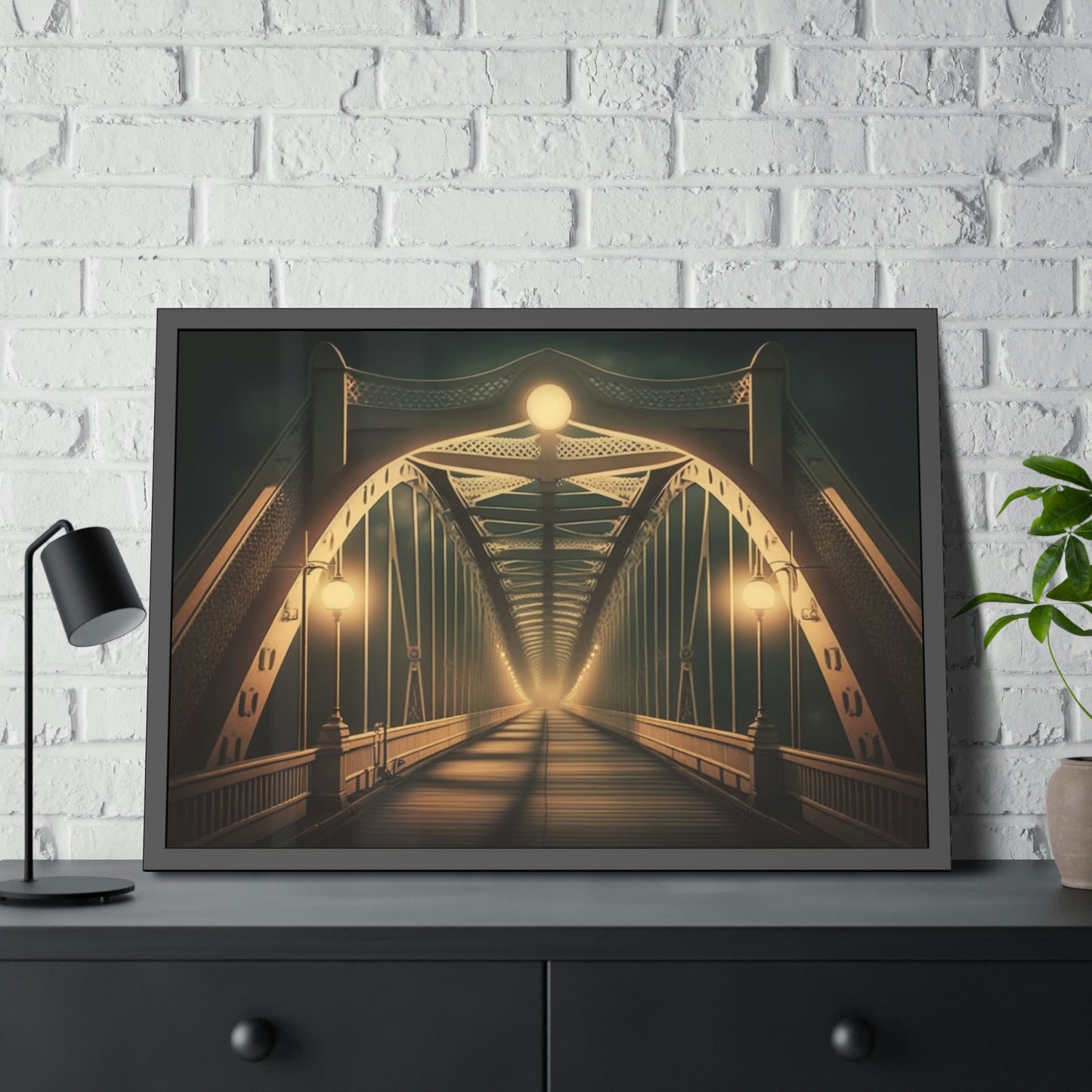 Suspension Bridge Charm: Canvas and Framed Prints for Home or Office