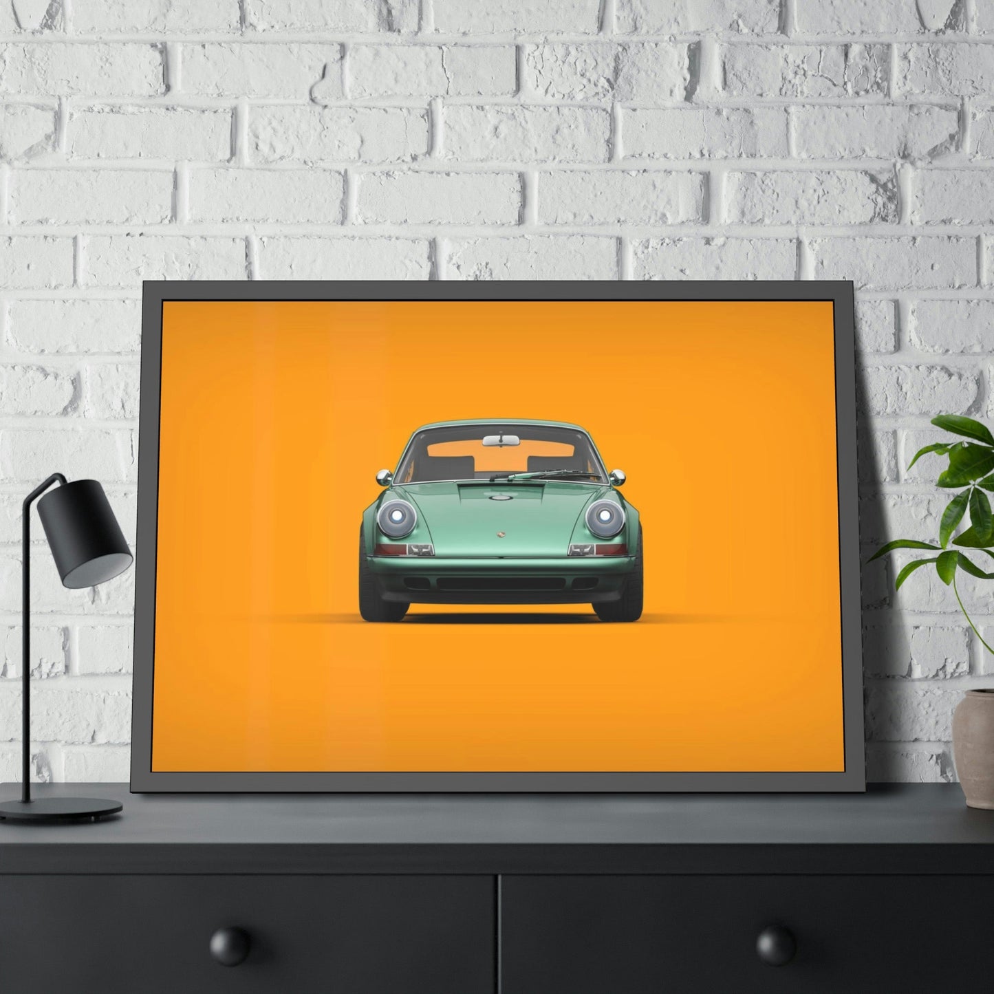 The Porsche Dream: A Natural Canvas & Poster Print of the Iconic Luxury Car