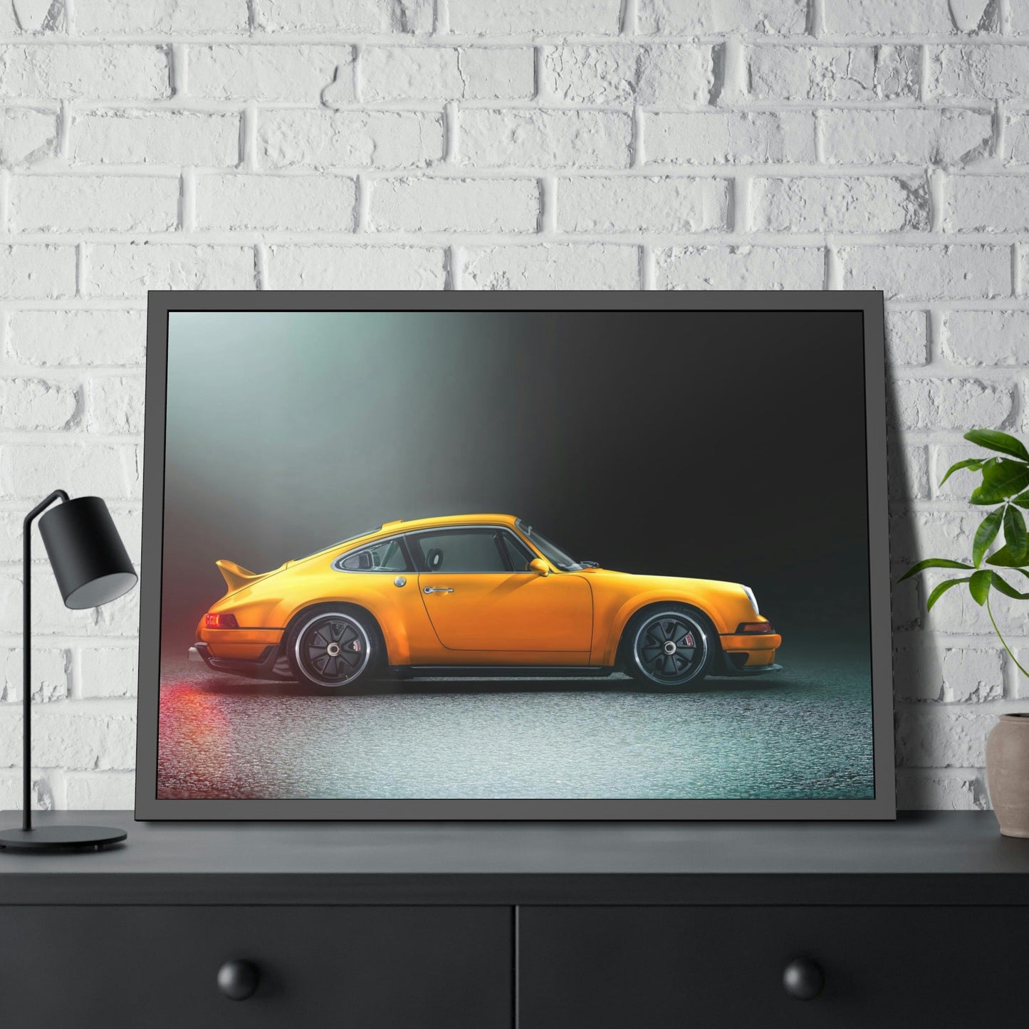 The Porsche Lifestyle: A Framed Poster of the Iconic Sports Car Brand