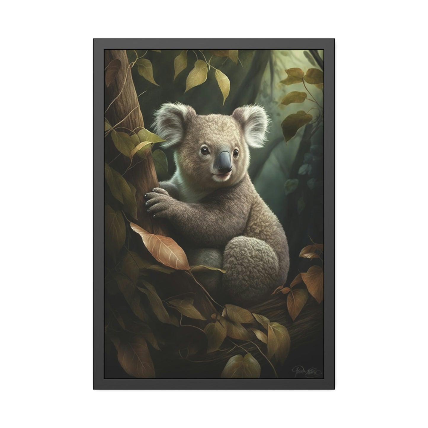 A Koala's Journey: A Stunning Painting on Canvas