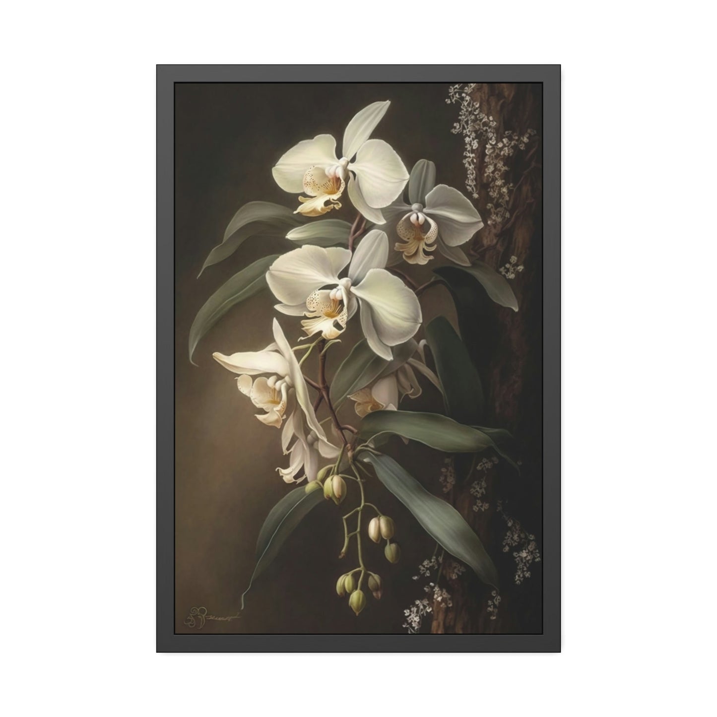 Orchid Bliss: Tranquility on Canvas