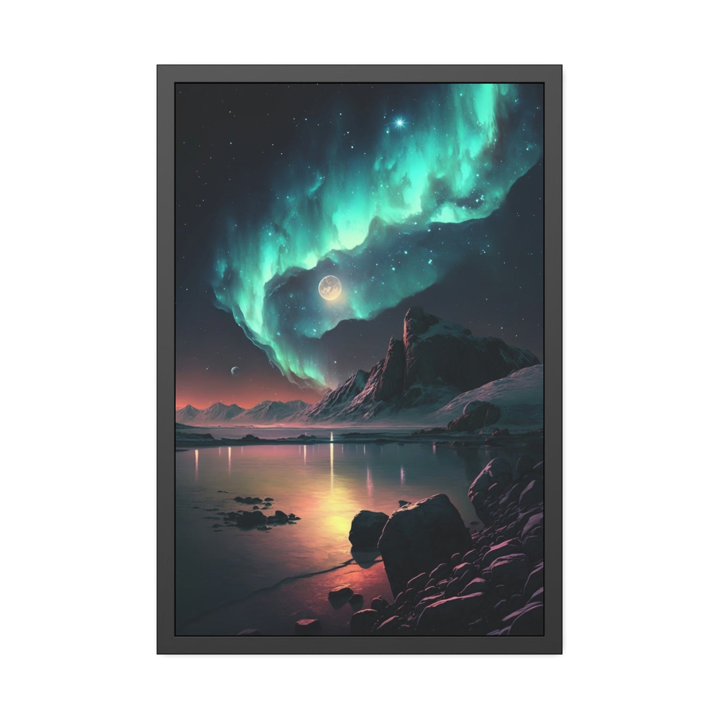 Mesmerizing Aurora Borealis Art Print: High-Quality Wall Decor for Your Space