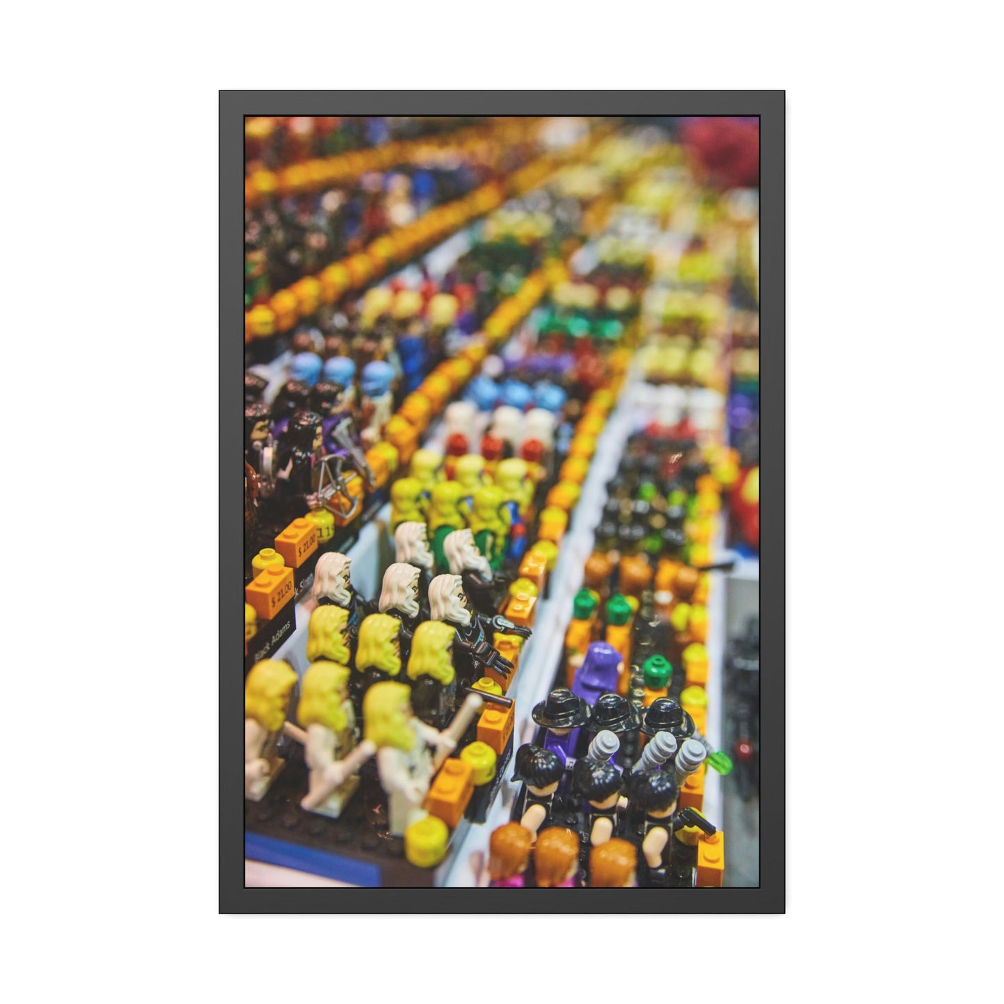 Lego Adventures: Framed Canvas and Print of Lego Themed Worlds