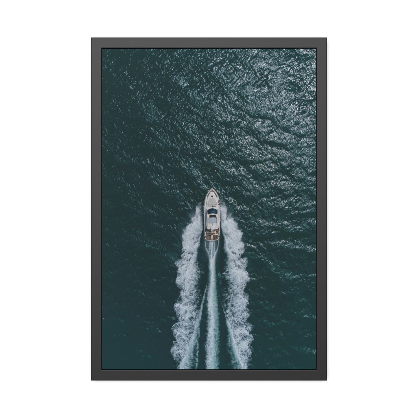 Modern Boat Art: Contemporary Print on Canvas