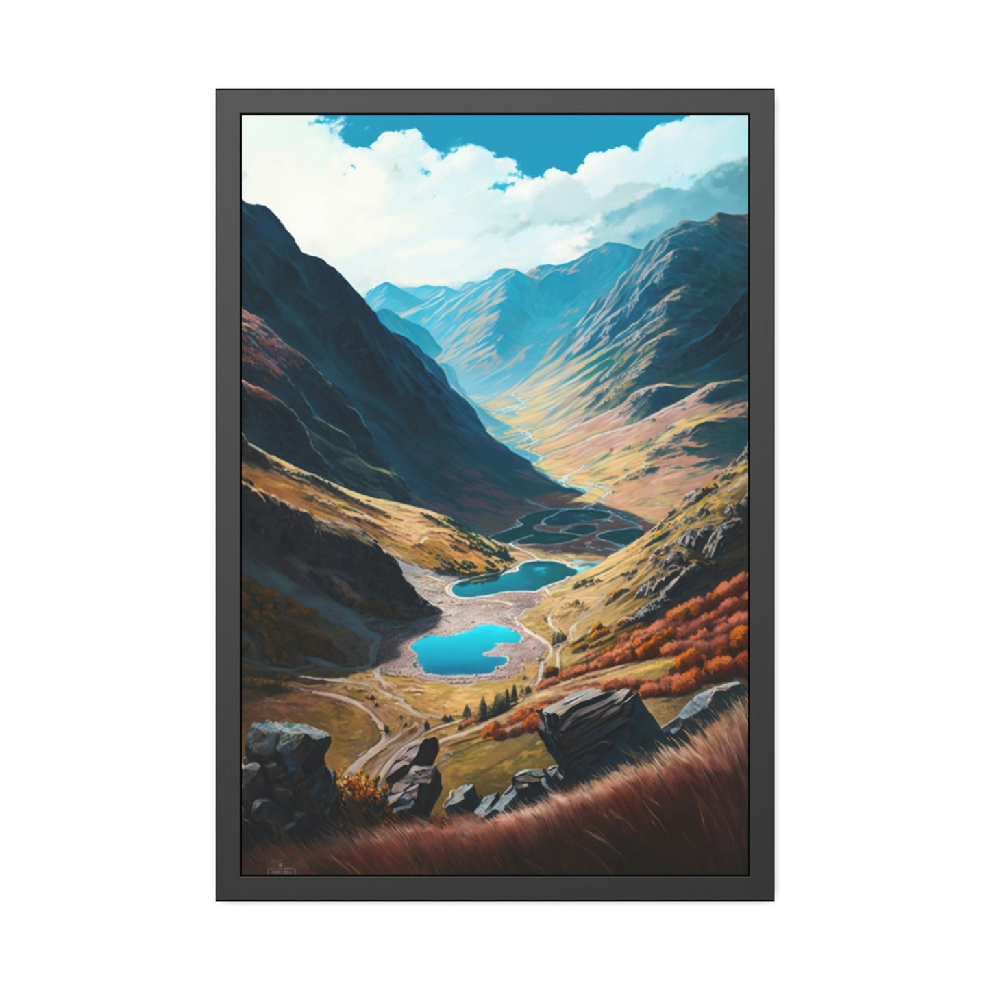 The Enchanting Valley: High-quality Wall Art and Canvas Print