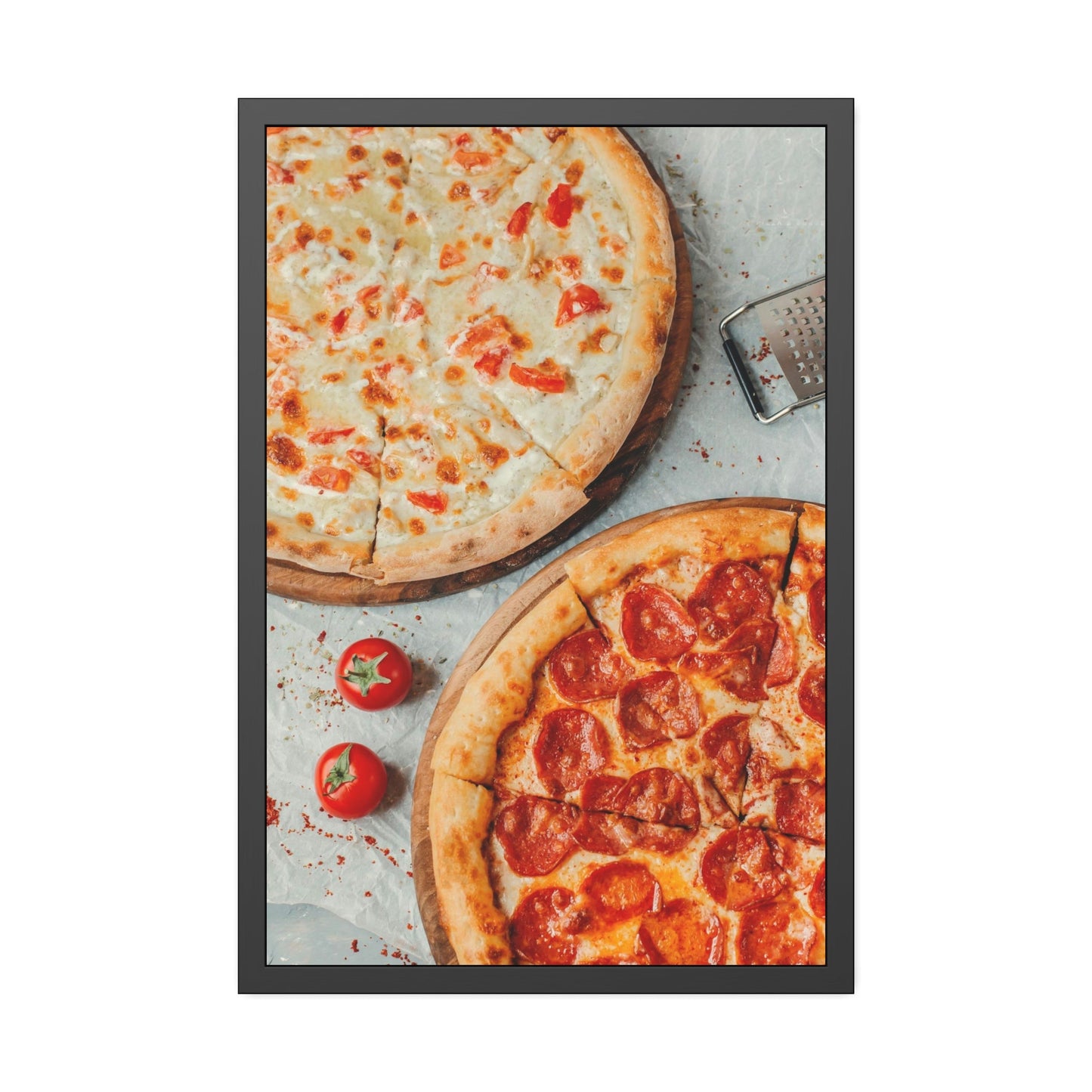 Pizza Art: Framed Posters of Pizza as a High Art Subject for Sophisticated Taste
