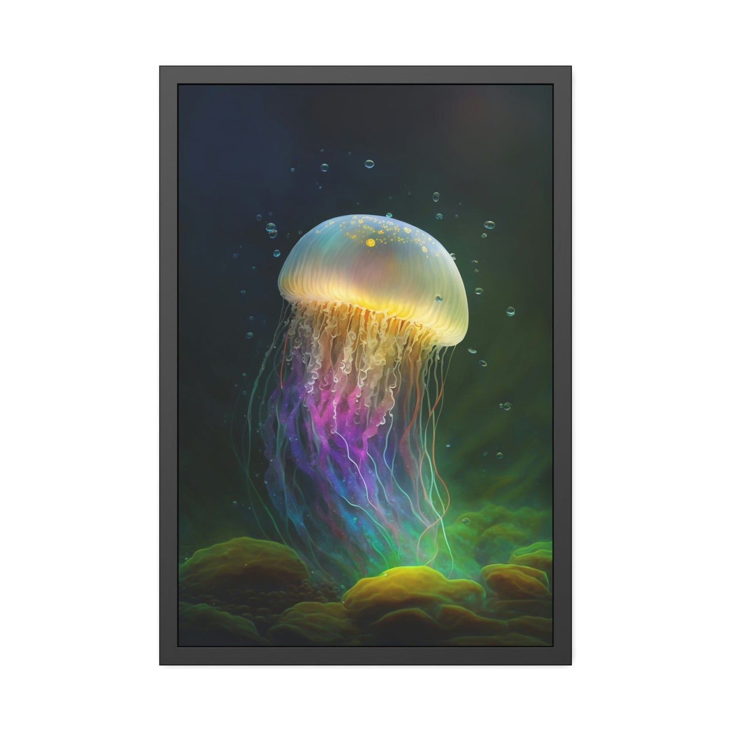 Oceanic Wonders: Natural Canvas & Poster Masterpiece of Jellyfishes