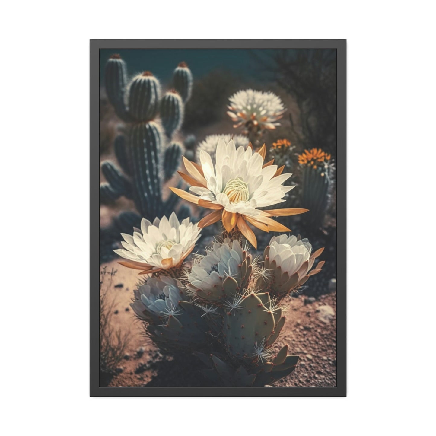 Desert Chic: Framed Cactus Wall Art for a Stylish Home Decor