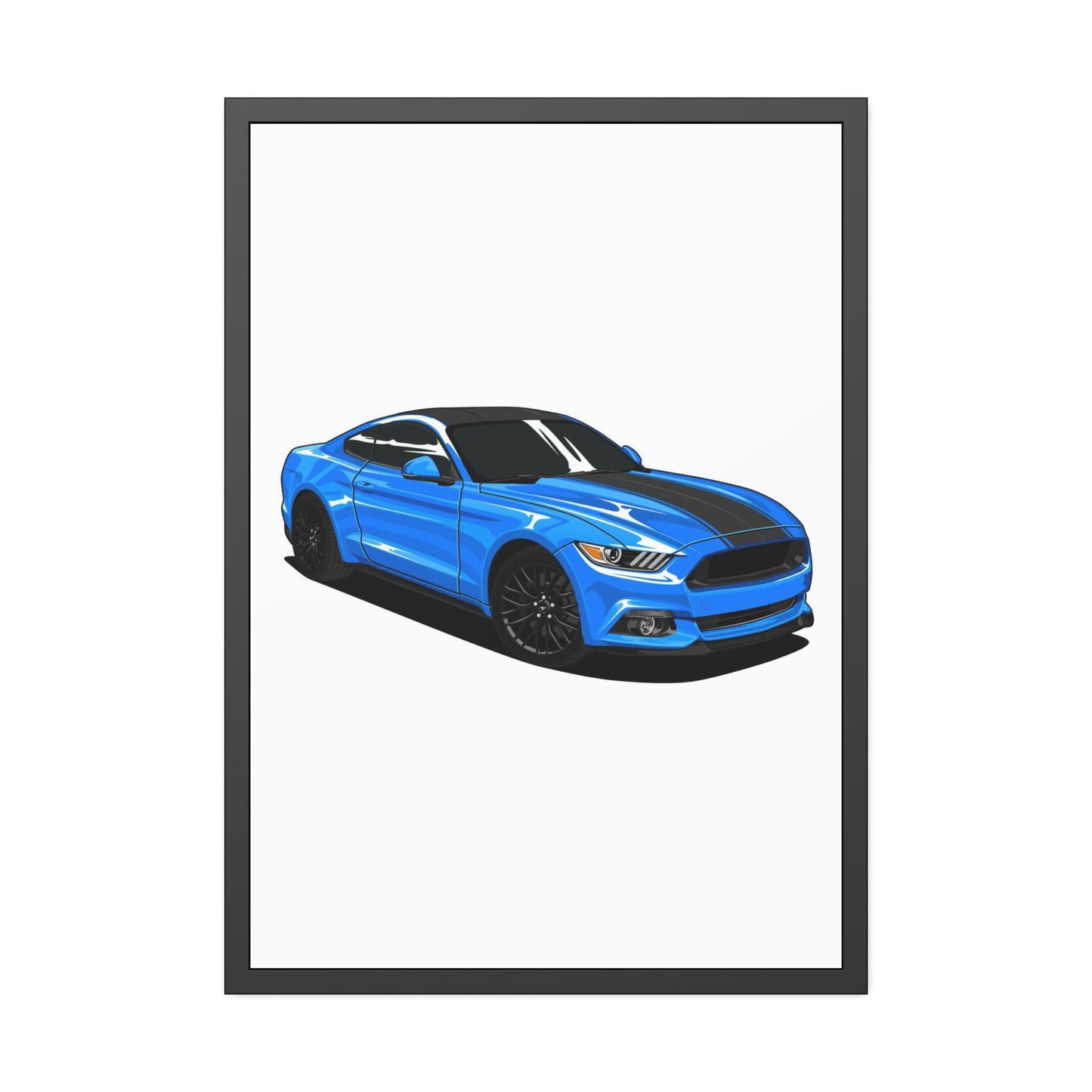 Living for the Drive: Mustang Sports Car Canvas & Poster Wall Art for Auto Enthusiasts