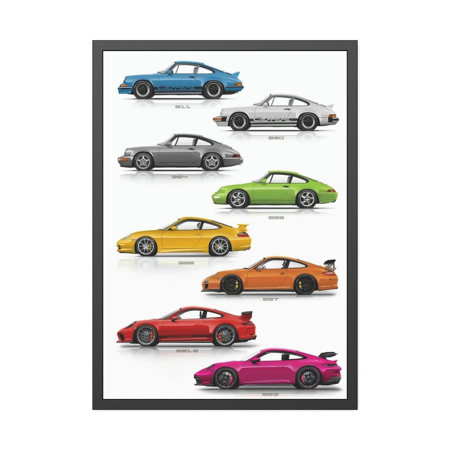 The Porsche Lifestyle: Wall Art on Natural Canvas for Luxury Living Spaces