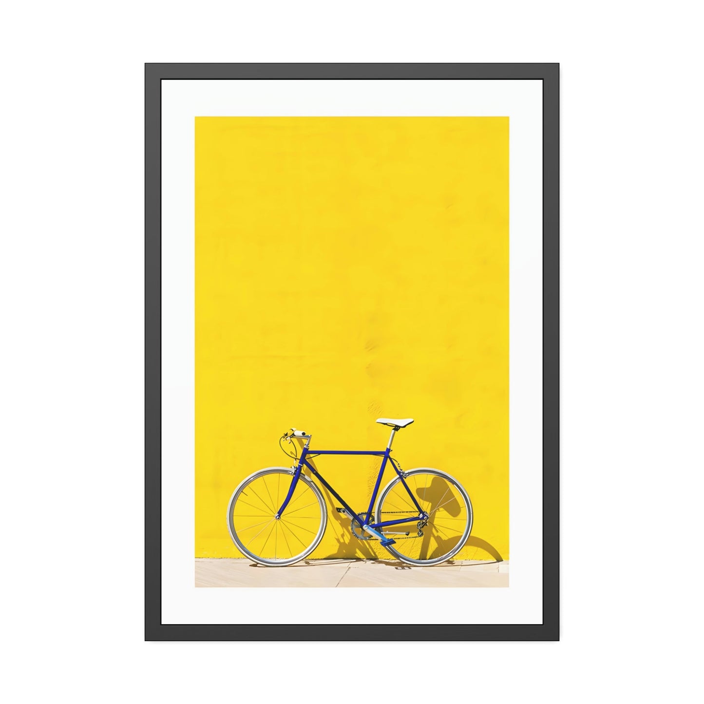 Dynamic and Bold Canvas Art Print and Framed Poster of a Yellow Color