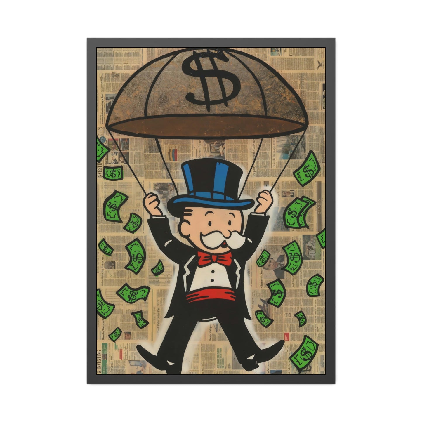 Monopoly Money: Canvas Art and Poster Prints Featuring Alec Monopoly's Iconic Style