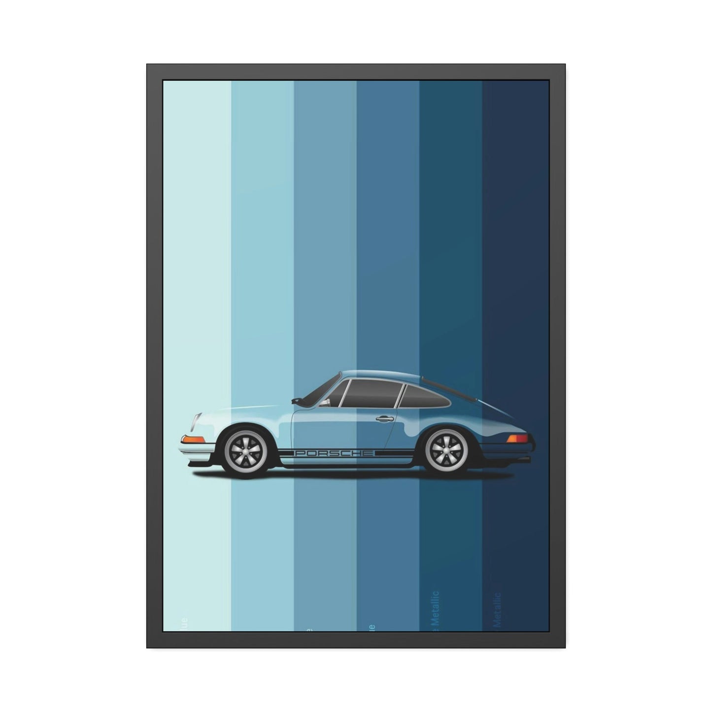 Porsche Evolution: Timeless Wall Decor on a Framed Canvas & Poster