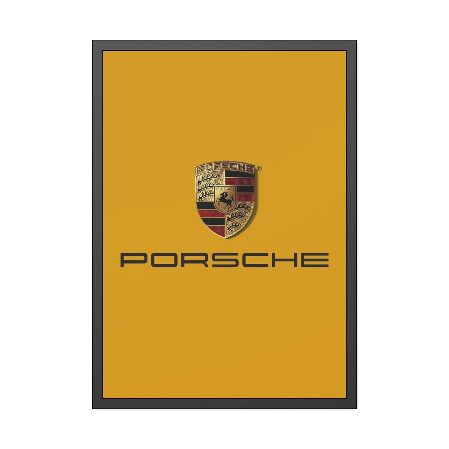 The Iconic Porsche Logo: A Symbol of Prestige and Quality on Canvas & Poster