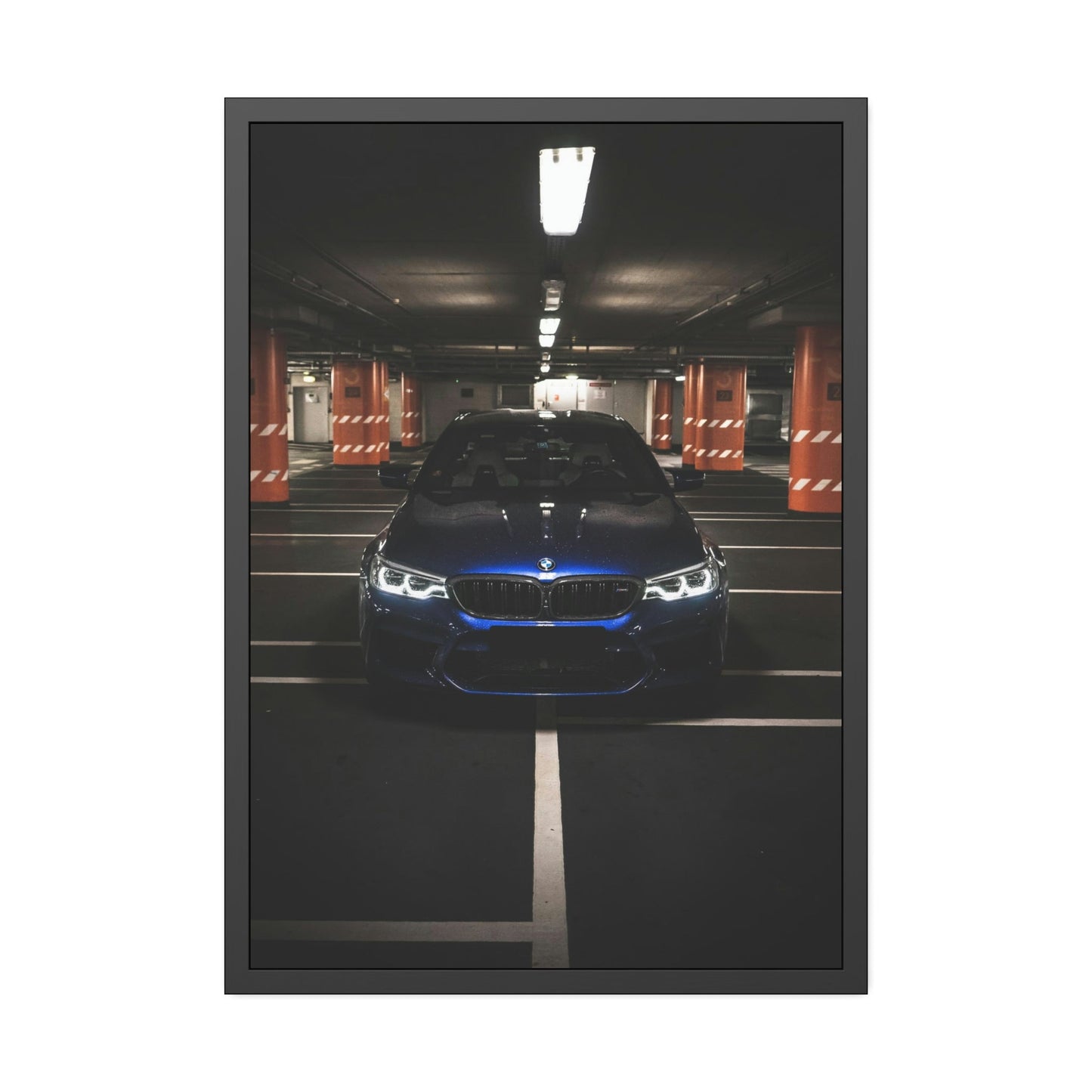 The Power of BMW: High-Quality Art Print on Natural Canvas & Poster