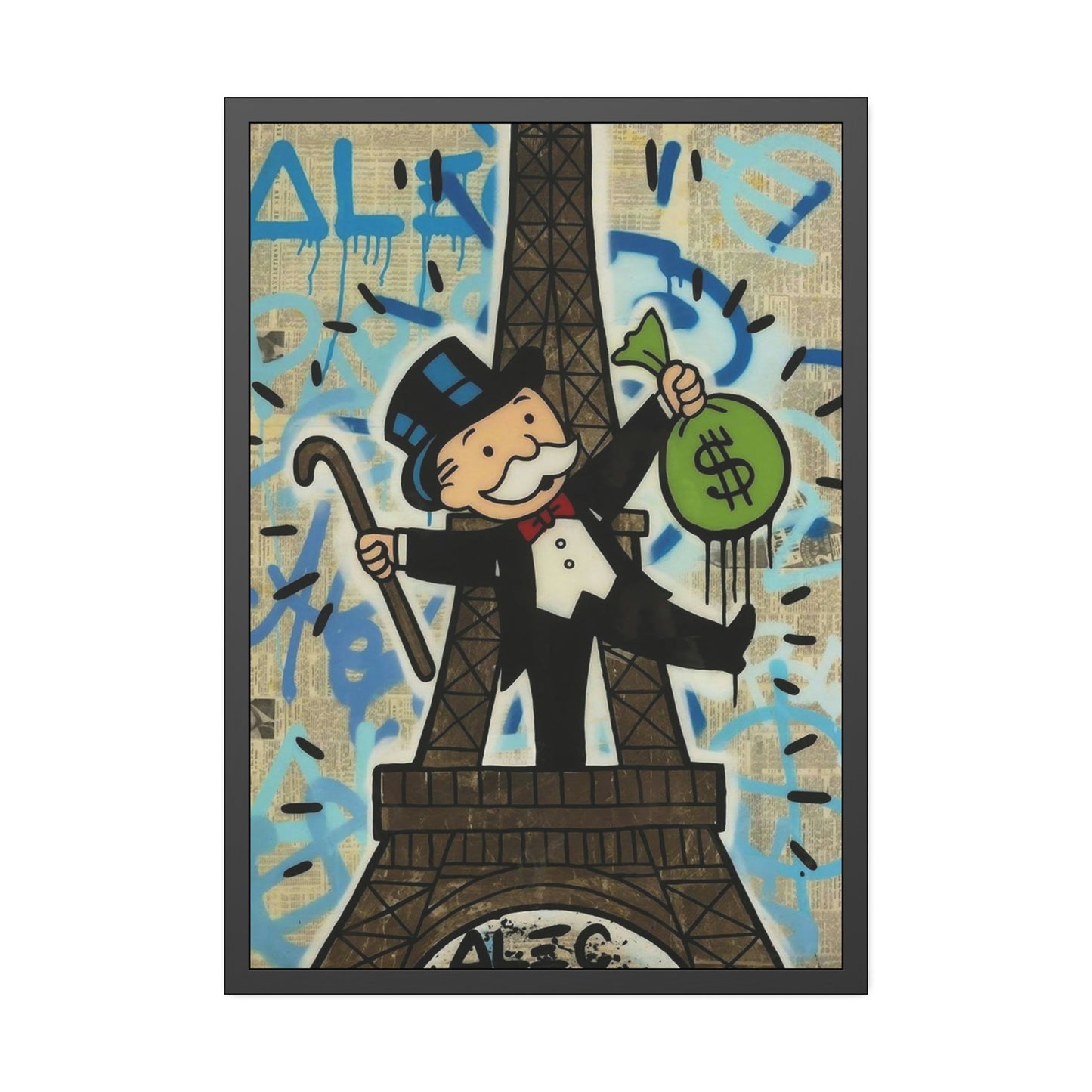 The Art of the Urban Landscape: Alec Monopoly's Framed Posters and Canvas Art
