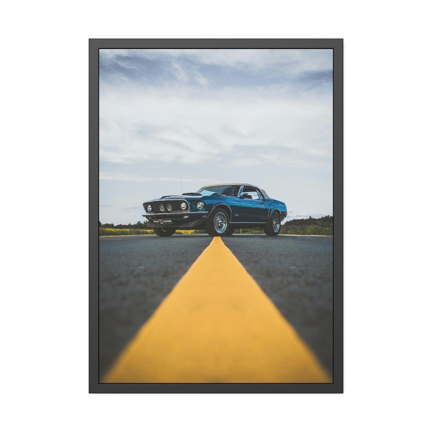 The Power of Mustang: Striking Wall Art on Natural Canvas & Poster