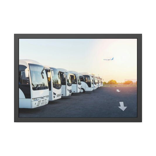 Endless Adventure: Bus Framed Canvas for Travel Enthusiasts