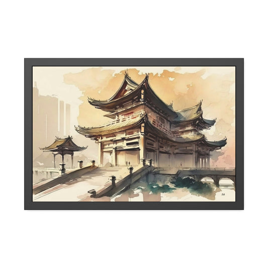 Asian Aesthetics: A Modern Twist on Traditional Art on Framed Poster & Canvas